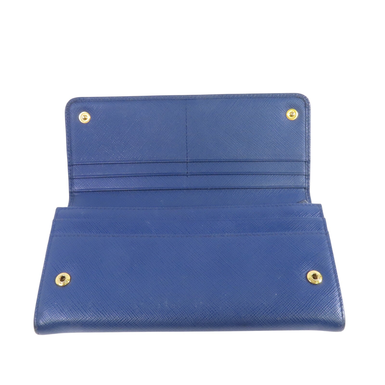 PRADA Saffiano皮革Long Wallet金扣長錢包