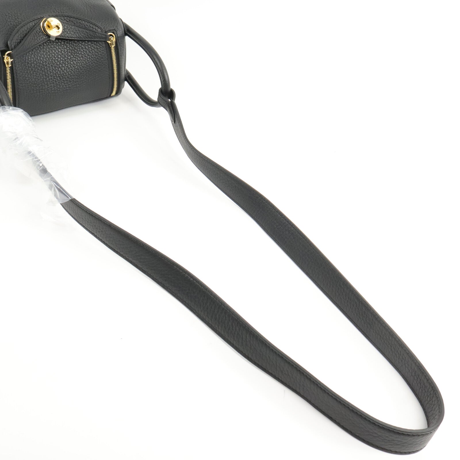 HERMES Clemence皮革Mini Lindy手挽肩背兩用袋
