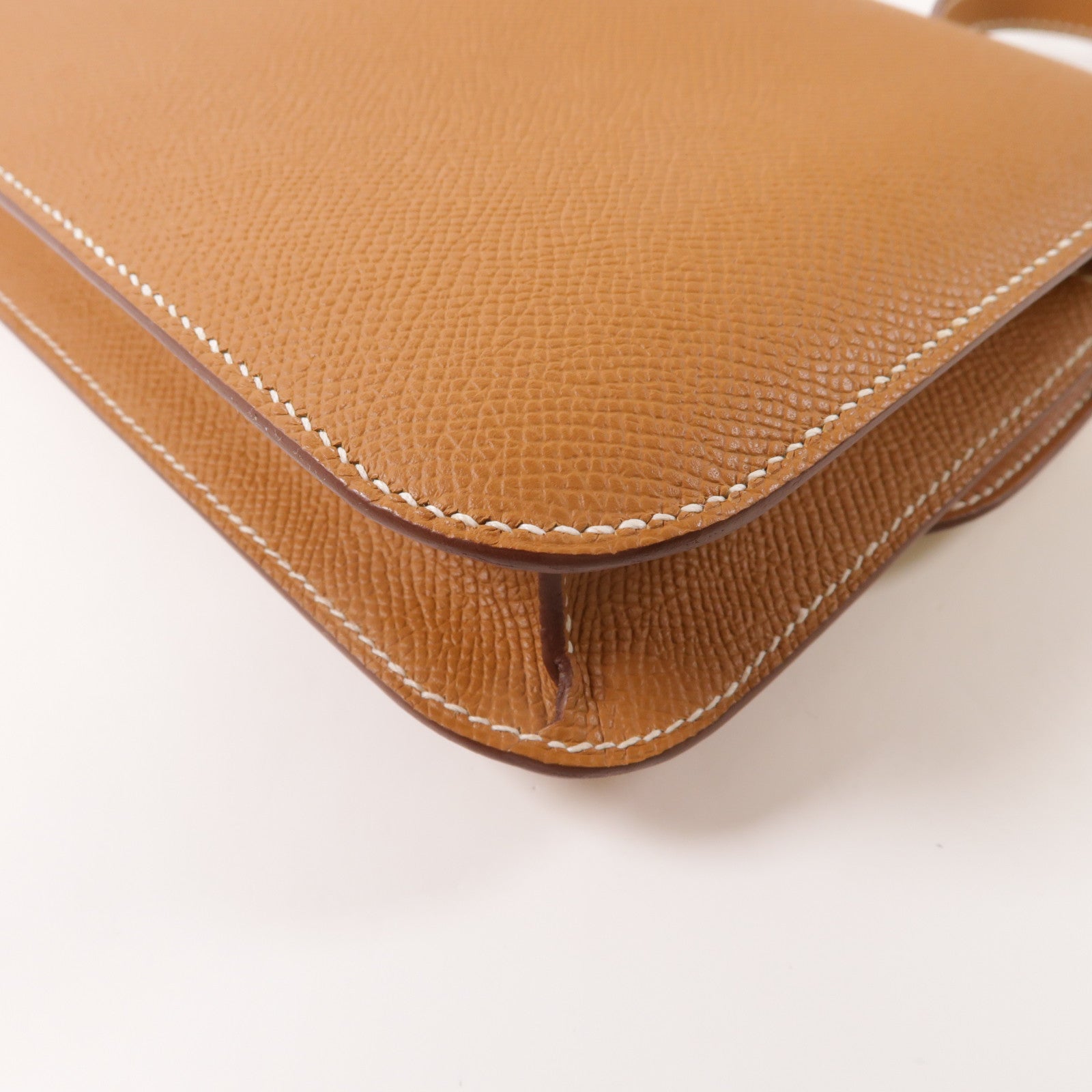 HERMES 【激減優惠】Epsom皮革Constance Elan肩背袋Gold