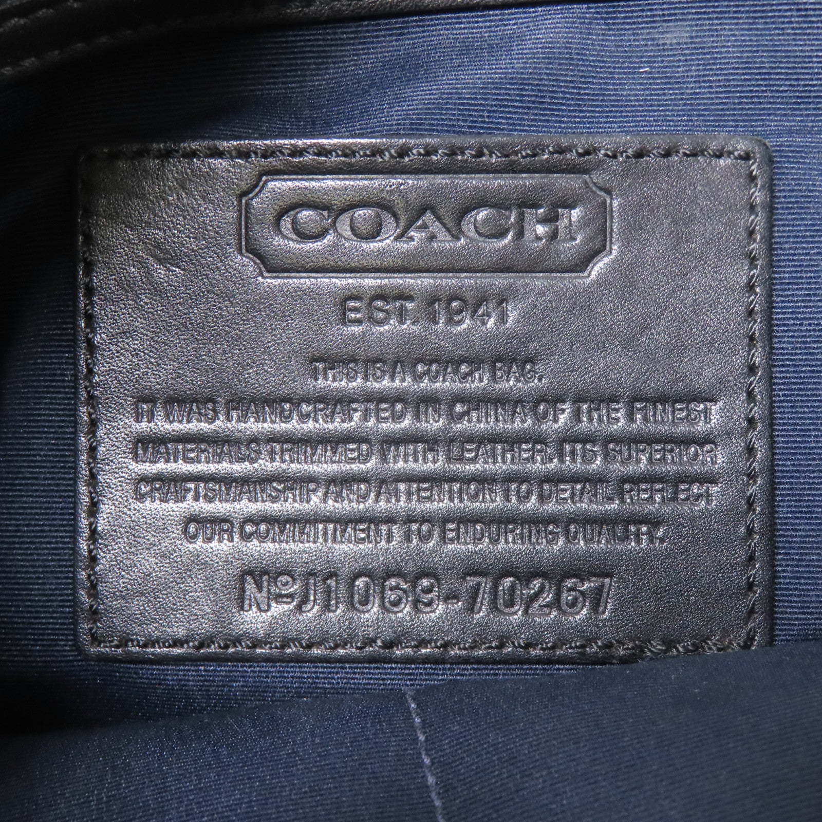 COACH 塗層帆布Shoulder Bag銀扣肩背袋