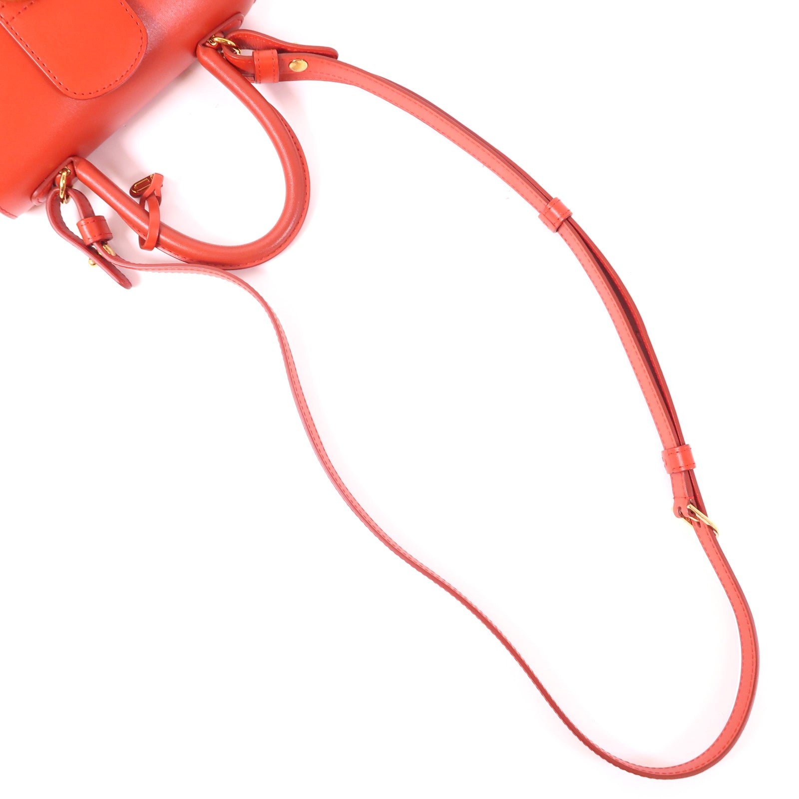 Delvaux 牛皮皮革Brillant Mini金扣手挽肩背兩用袋