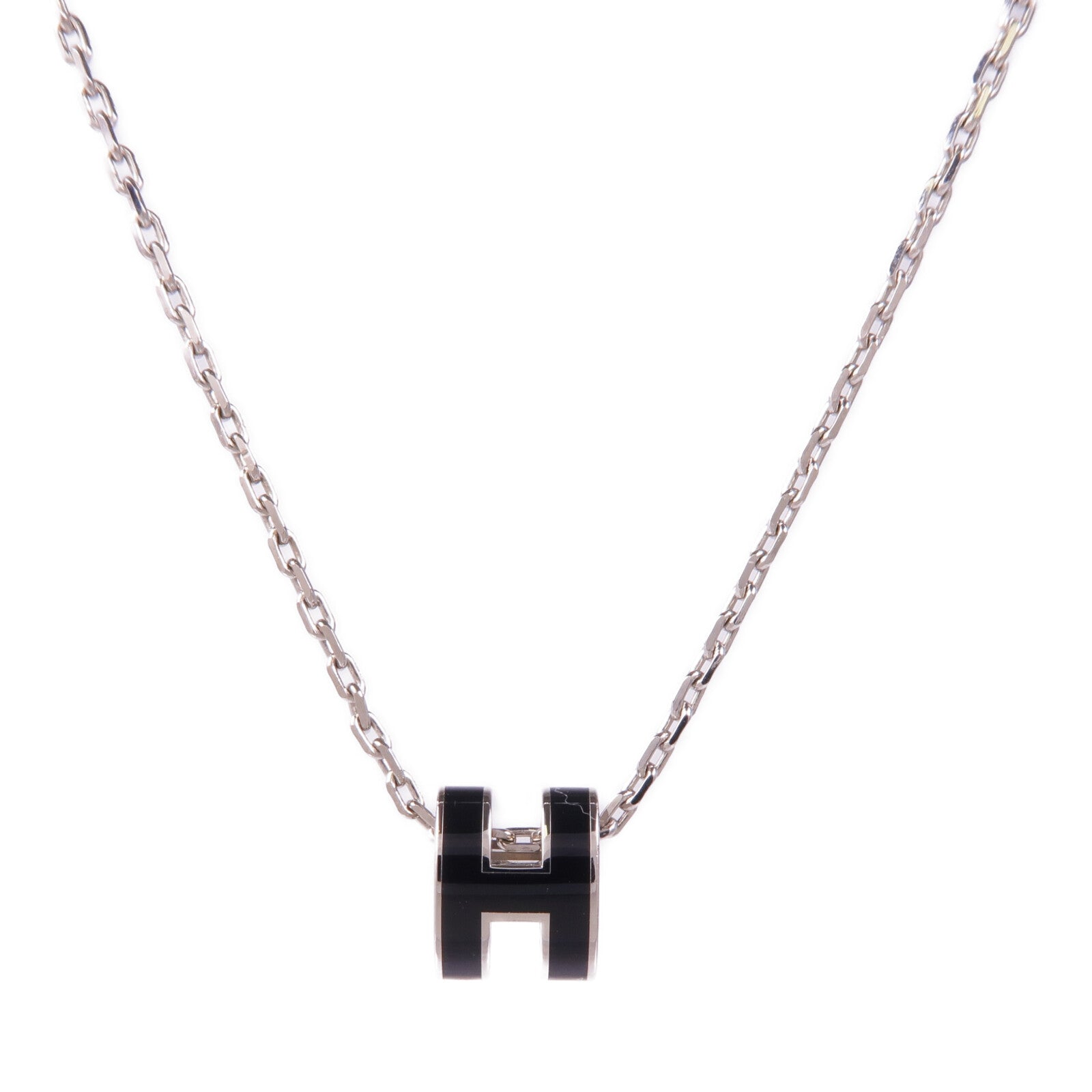 HERMES 金屬Pop H Necklace項鍊Noir