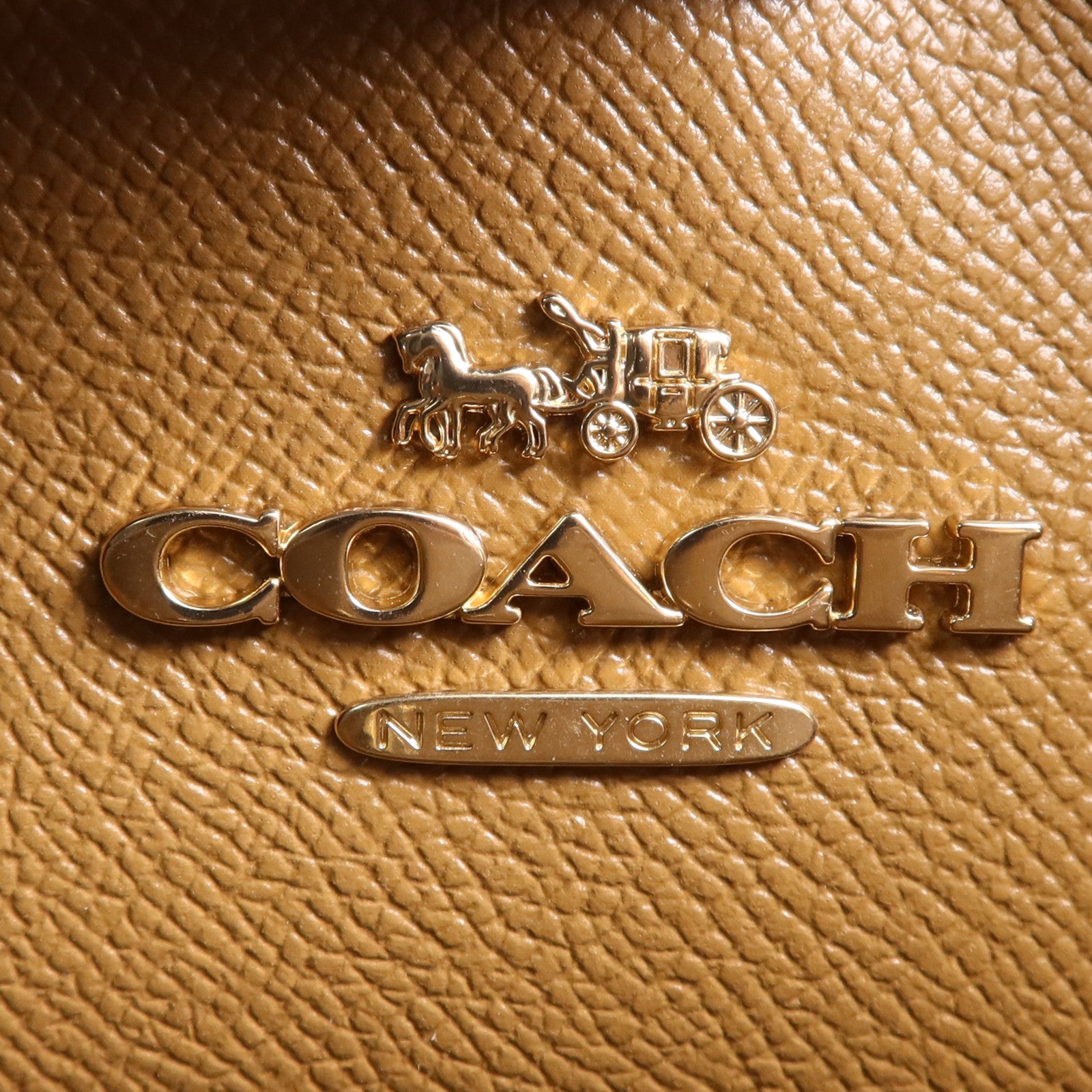COACH 帆布/皮革2 Way Shoulder Bag金扣手挽肩背兩用袋