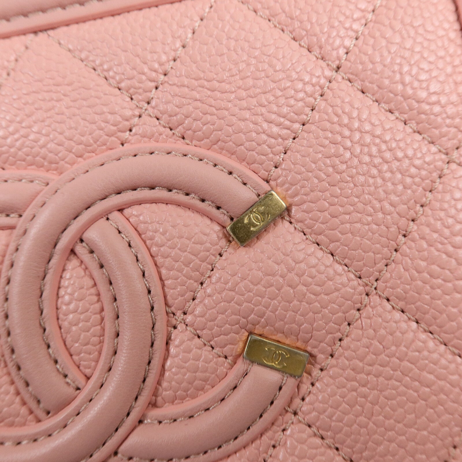 CHANEL 牛皮皮革Vanity Case手挽肩背兩用袋