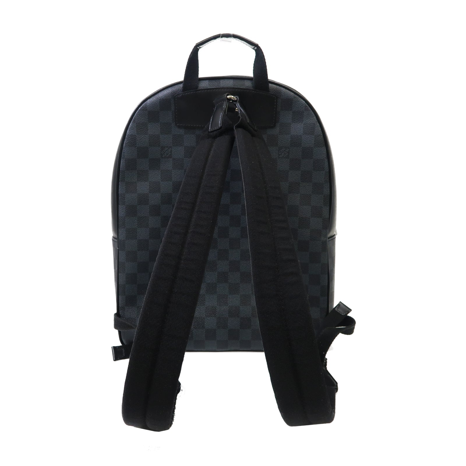 LOUIS VUITTON Damier Graphite World Map Josh銀扣背包黑色