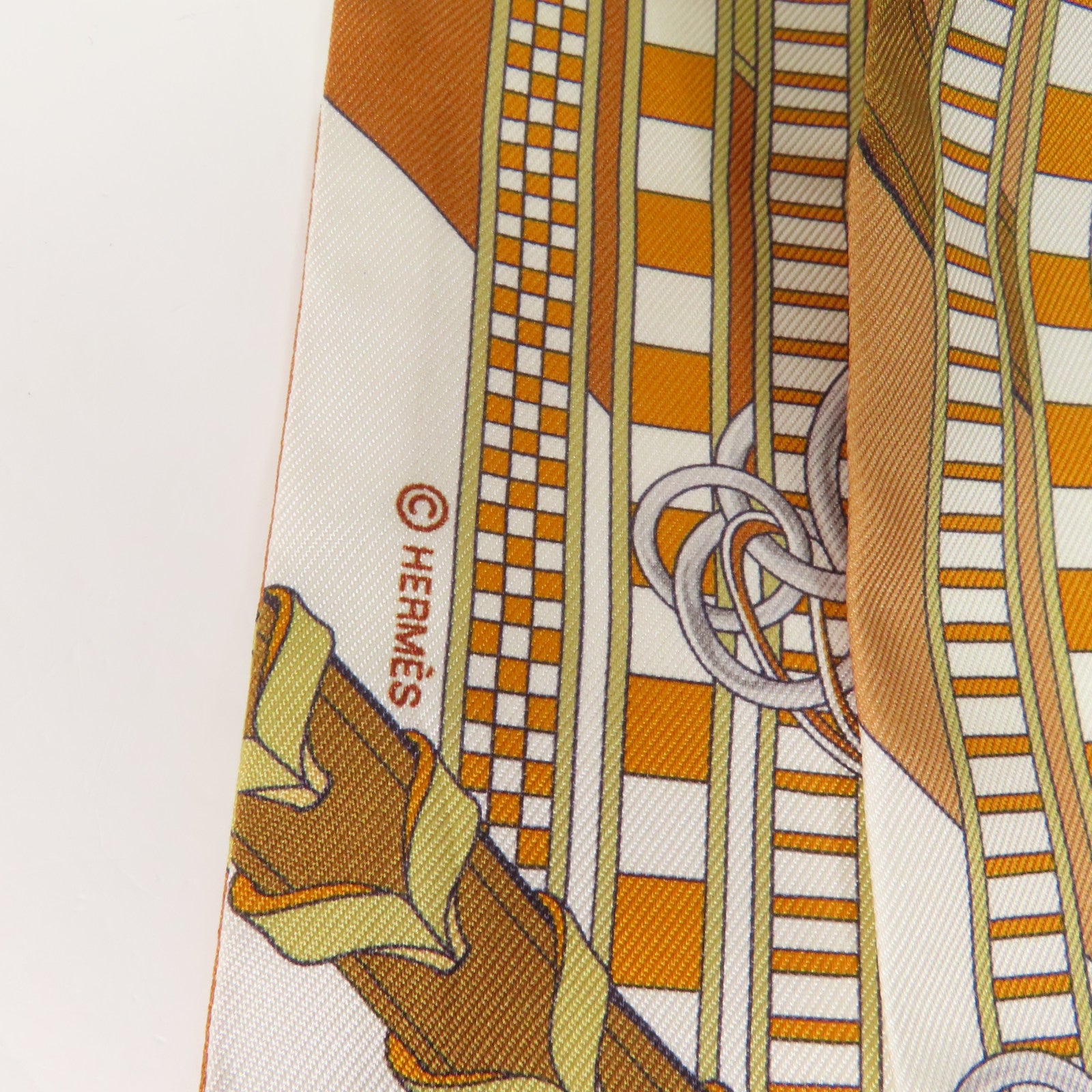 HERMES 絲質Twilly絲巾