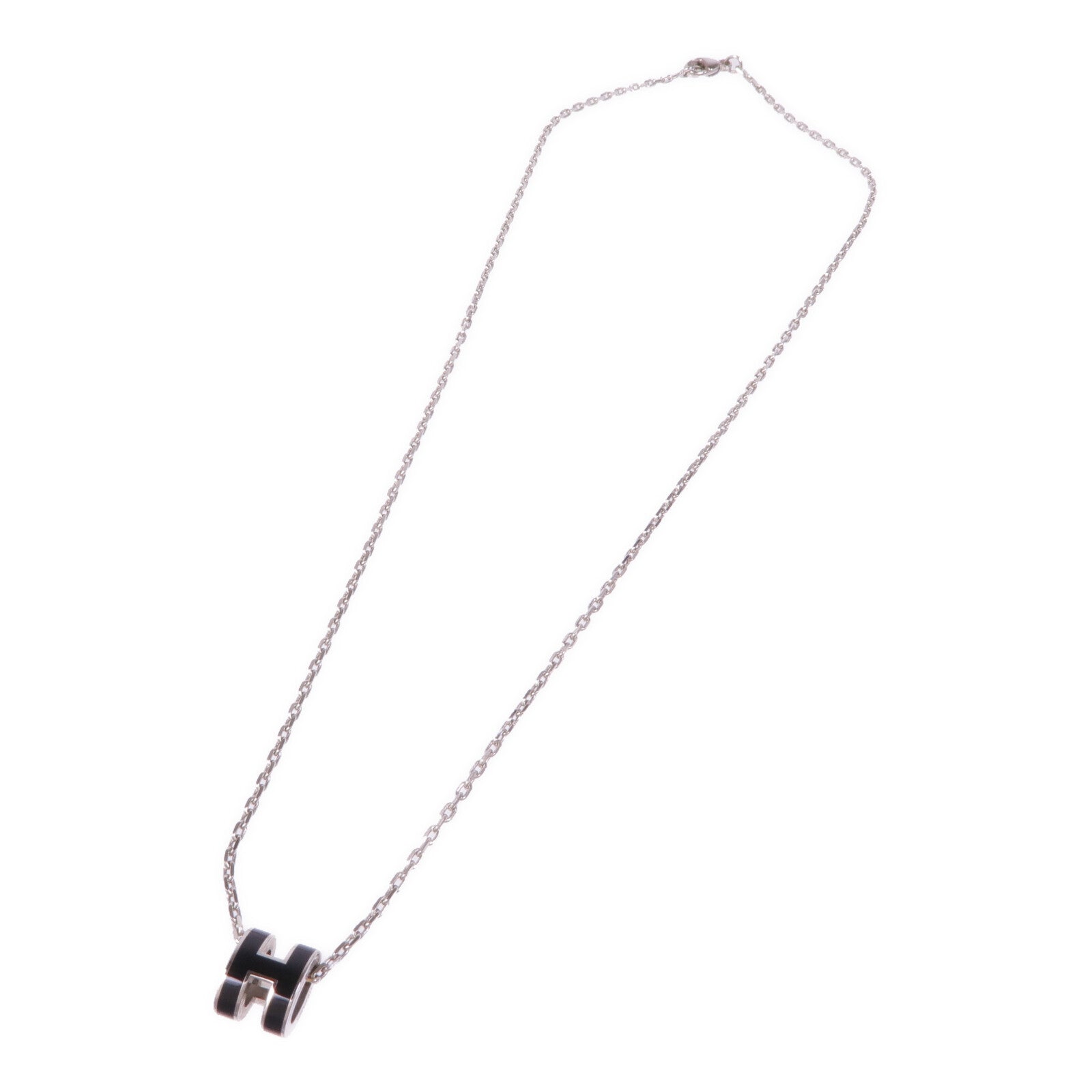 HERMES 金屬Pop H Necklace項鍊Noir