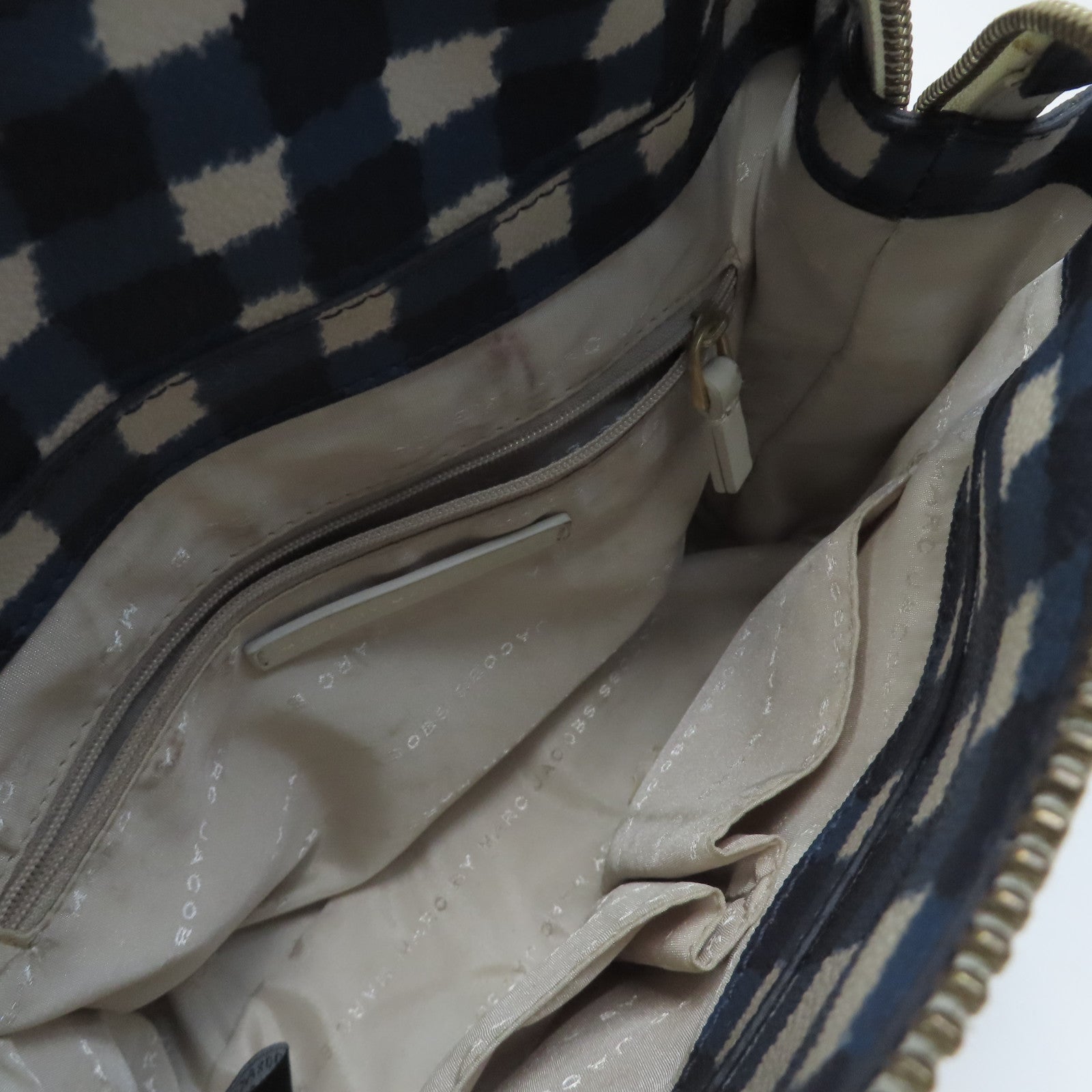 MARC BY MARC JACOBS 【激減優惠】牛皮皮革Chain Shoulder金扣手挽肩背兩用袋藍色/白色