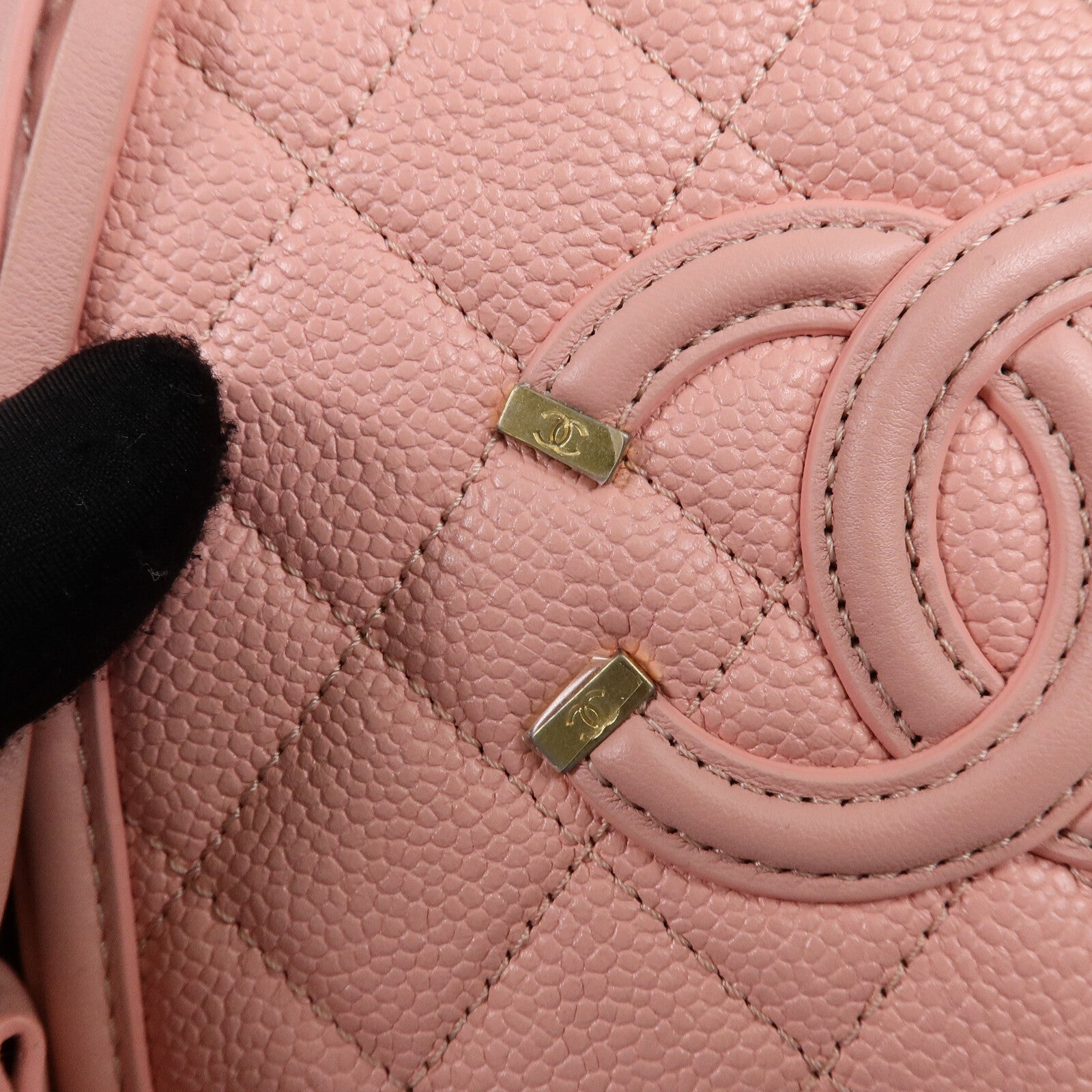 CHANEL 牛皮皮革Vanity Case手挽肩背兩用袋