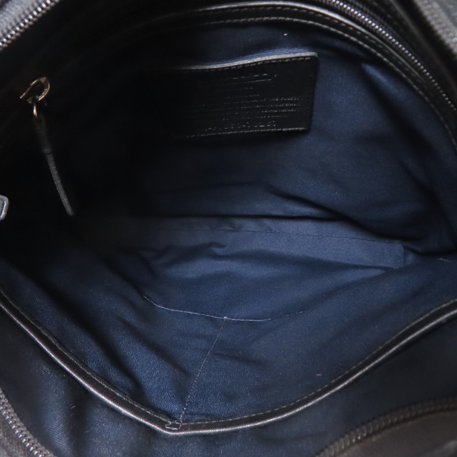 COACH 塗層帆布Shoulder Bag銀扣肩背袋