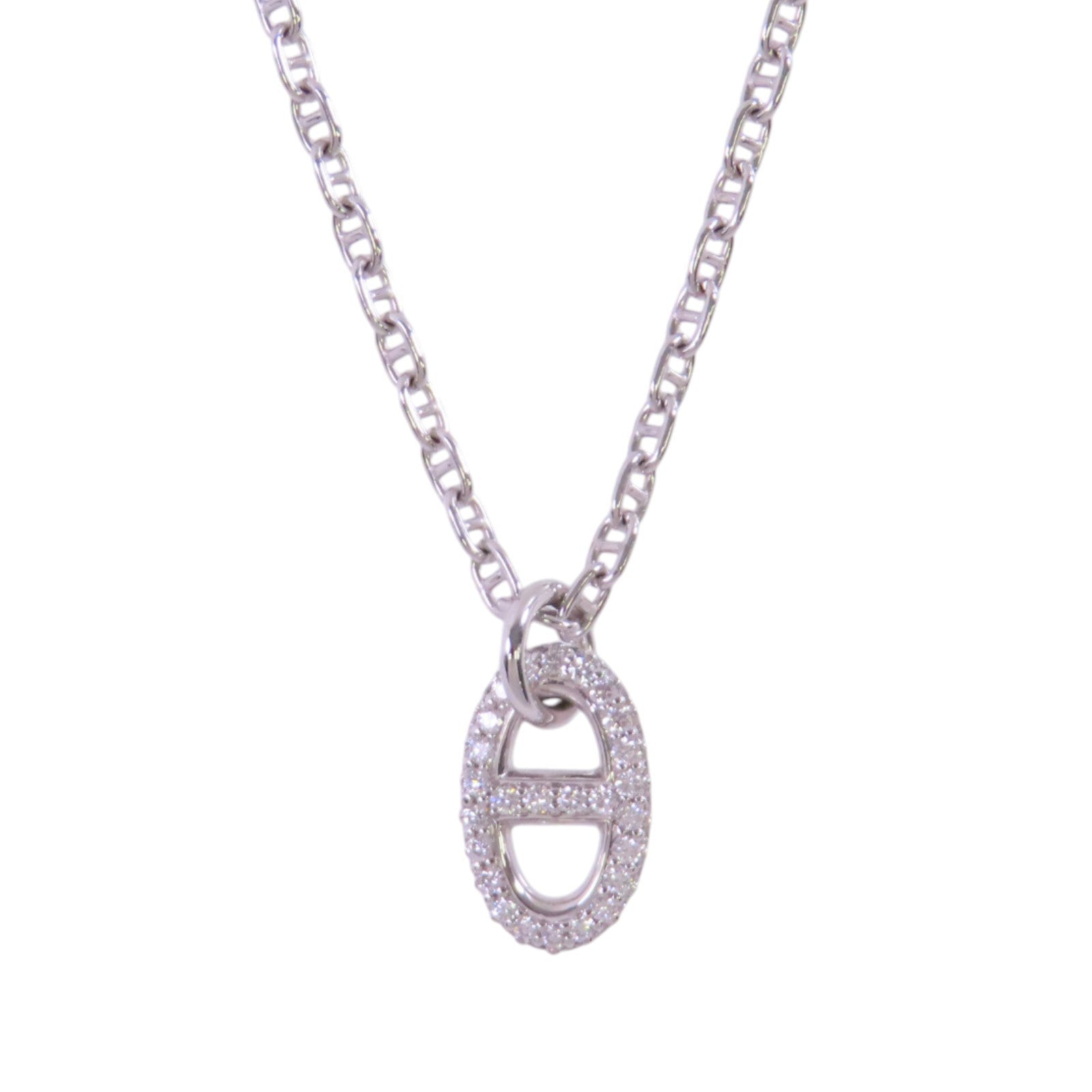 HERMES 【激減優惠】18K白金/鑽石Farandole Diamond Small Pendant Nacklace項鍊