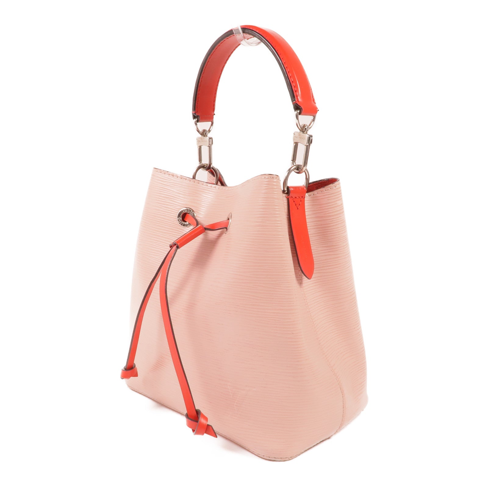 LOUIS VUITTON Epi Neo Noe BB銀扣手挽肩背兩用袋/Rose Ballerine