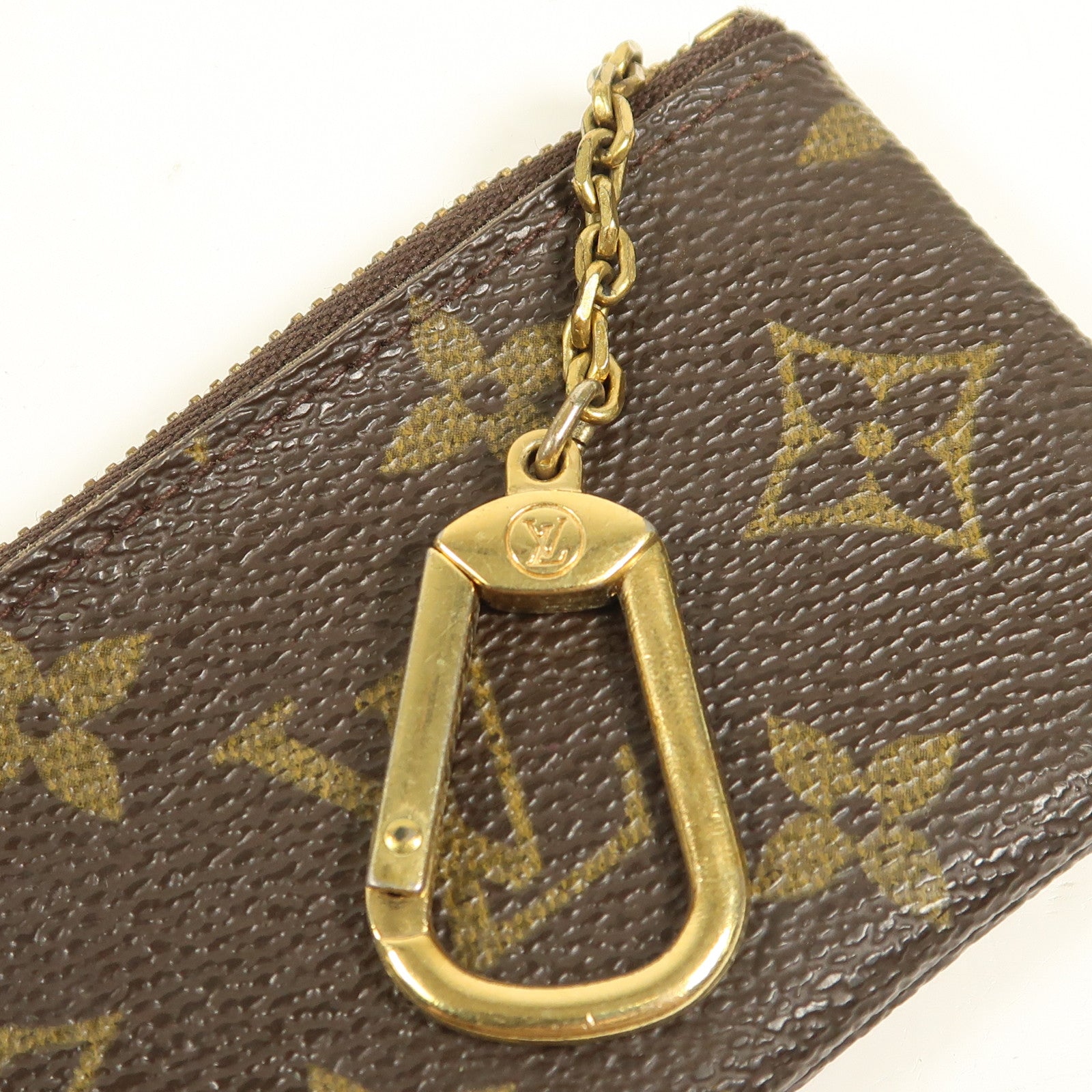 LOUIS VUITTON Monogram Key Pouch金扣鎖匙包