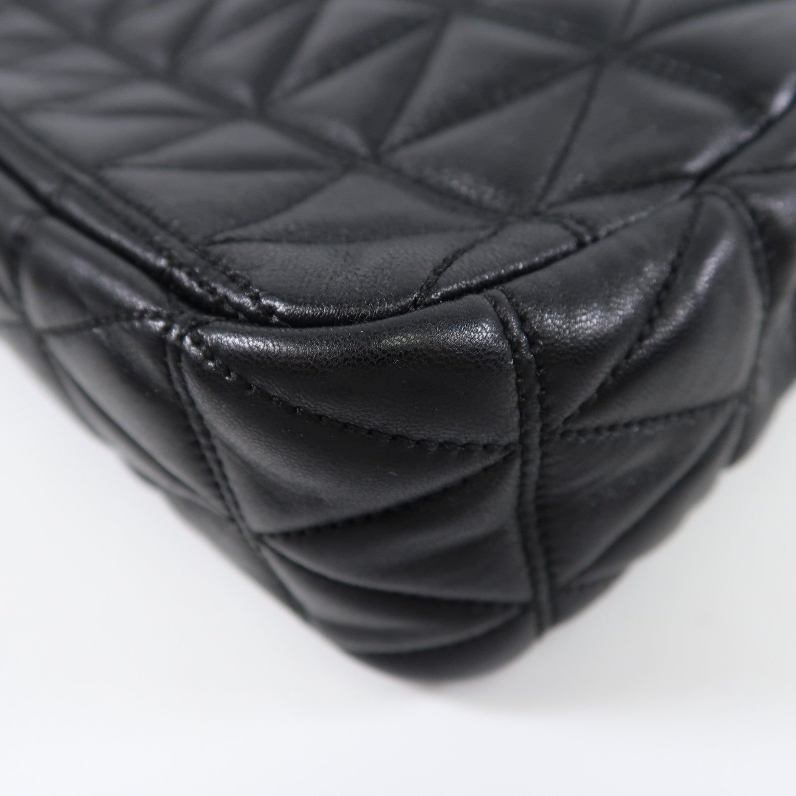 Michael Kors 牛皮皮革Chain Shoulder銀扣鏈帶肩背袋