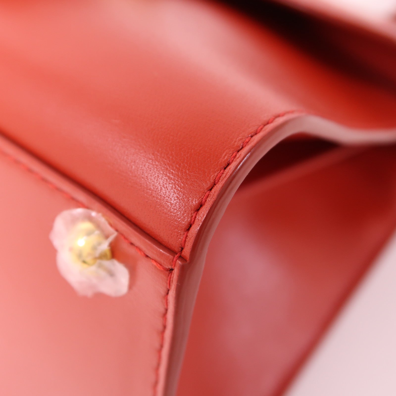 Delvaux 牛皮皮革Brillant Mini金扣手挽肩背兩用袋