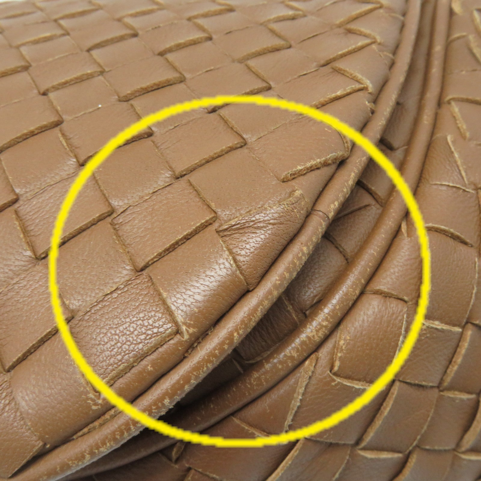 BOTTEGA VENETA 織紋皮革Shoulder Bag肩背袋啡色