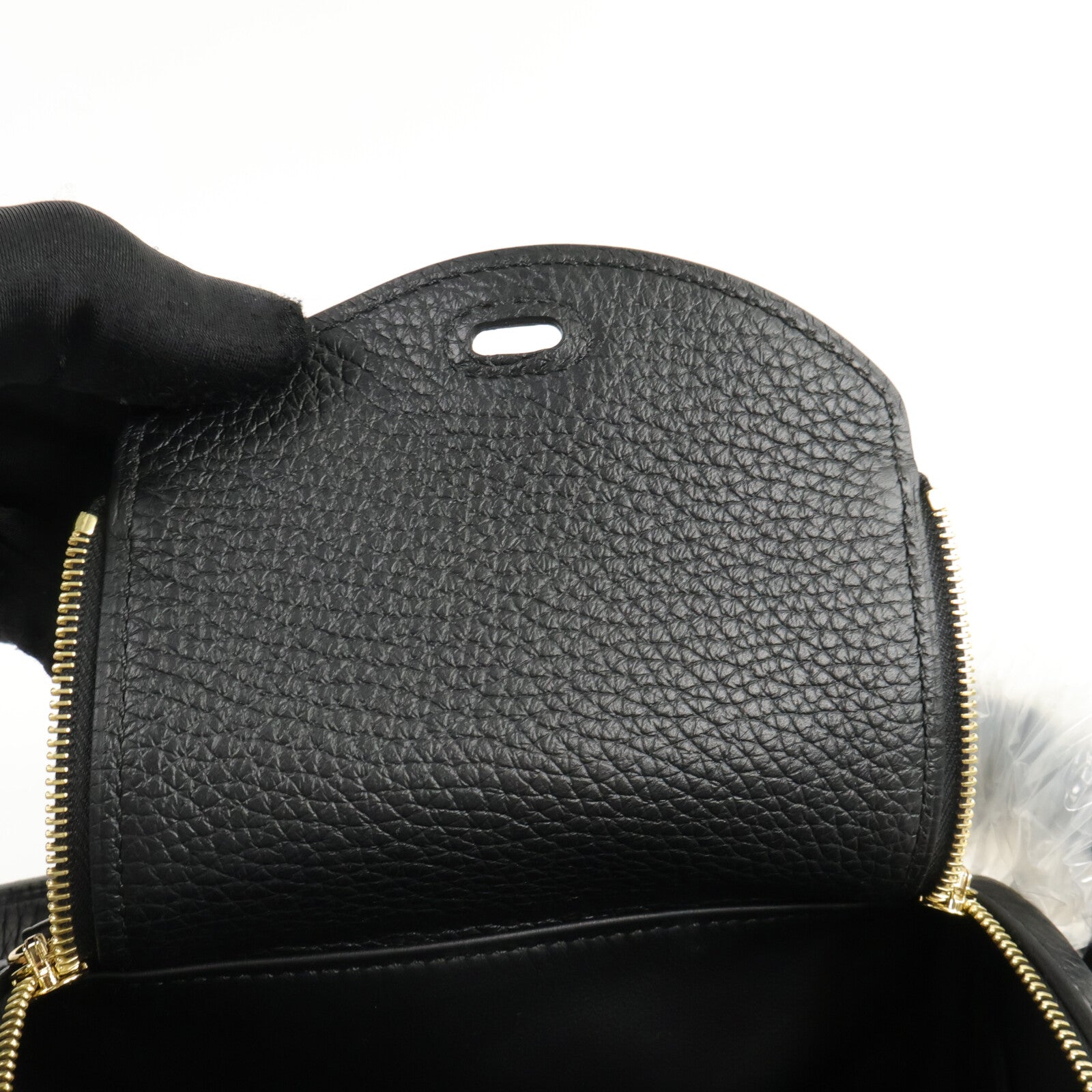 HERMES Clemence皮革Mini Lindy手挽肩背兩用袋