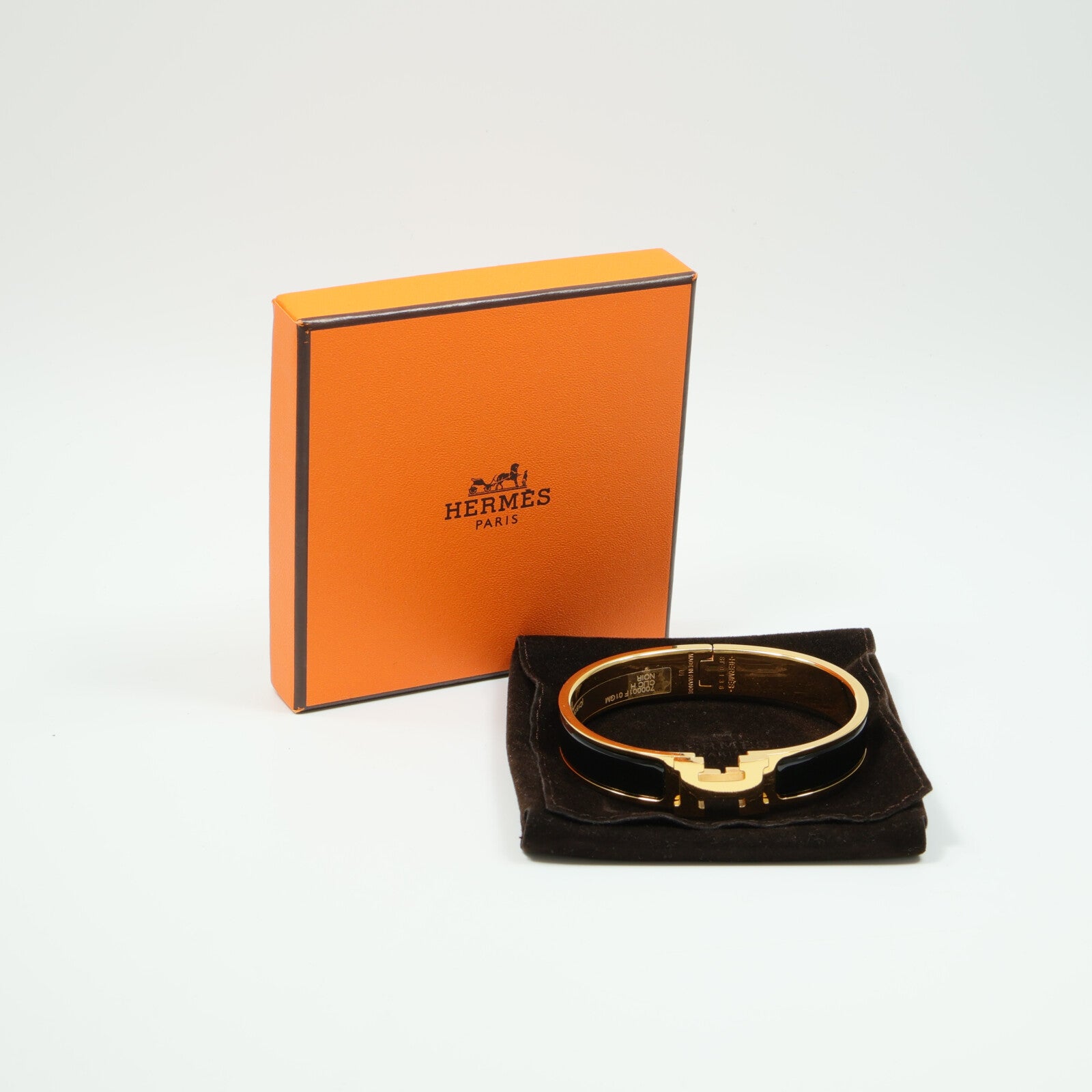 HERMES 琺瑯/金屬Clic H Bracelet手鐲
