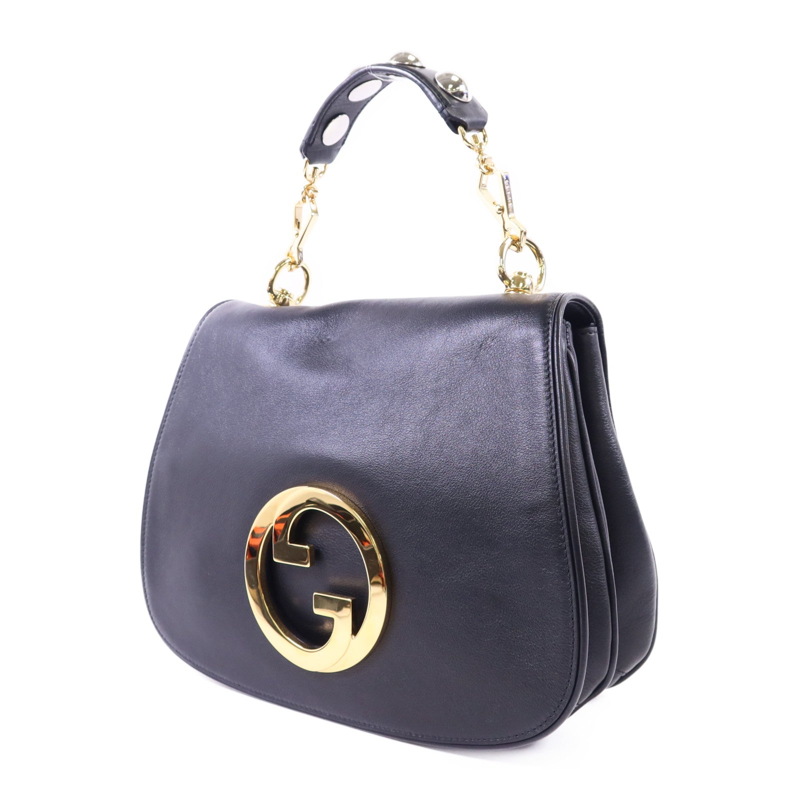 GUCCI 牛皮皮革Blondie金扣手挽肩背兩用袋