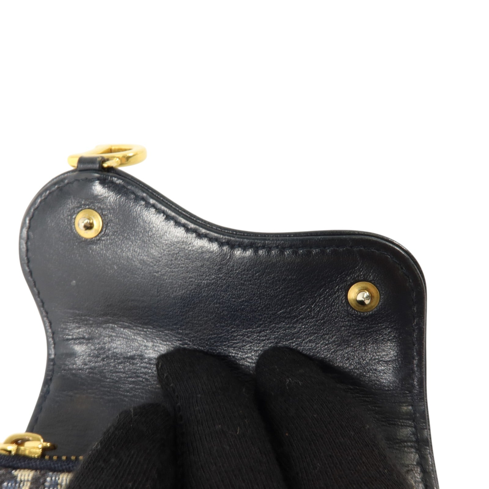 Dior Oblique帆布Saddle Lotus Wallet金扣錢包