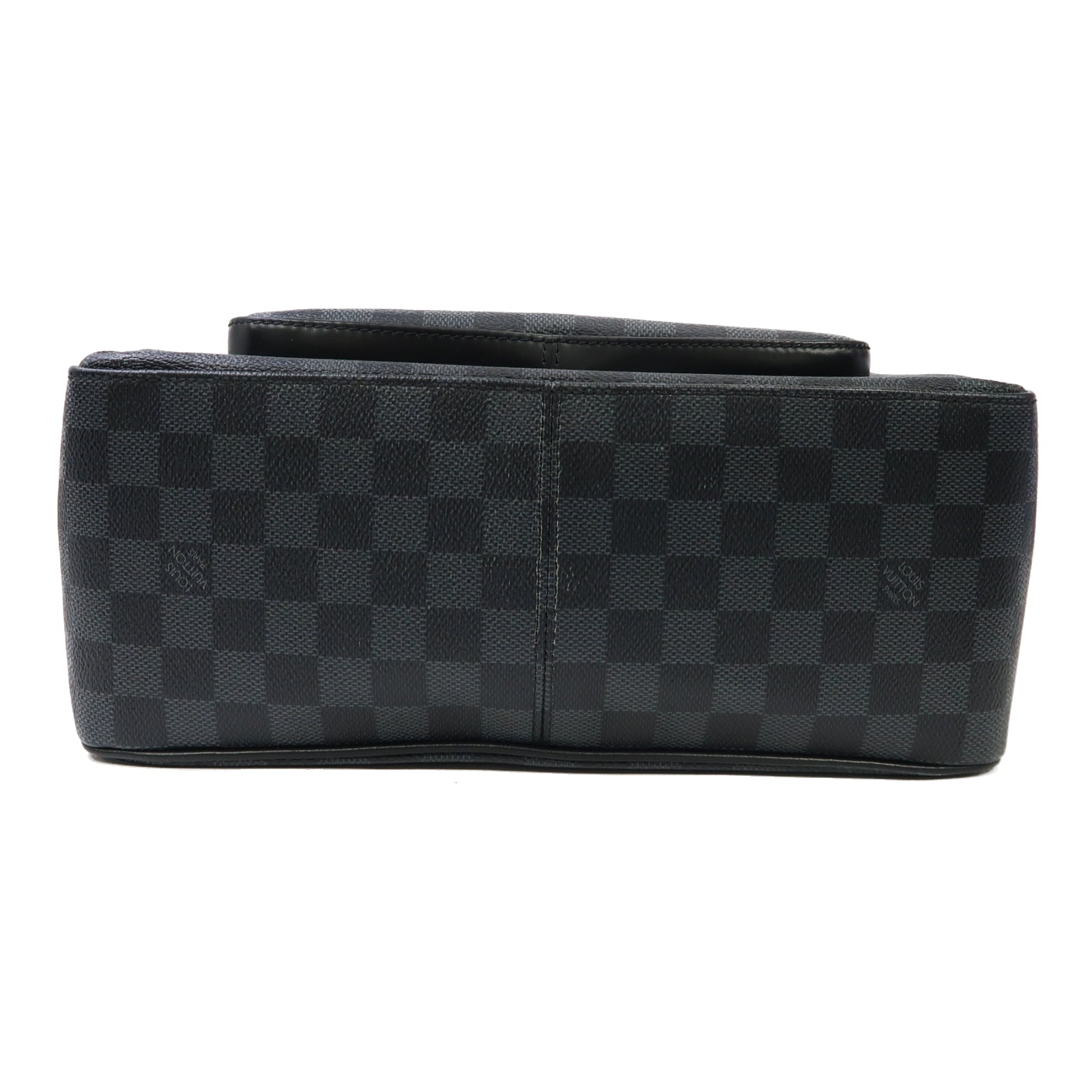 LOUIS VUITTON Damier Graphite World Map Josh銀扣背包黑色