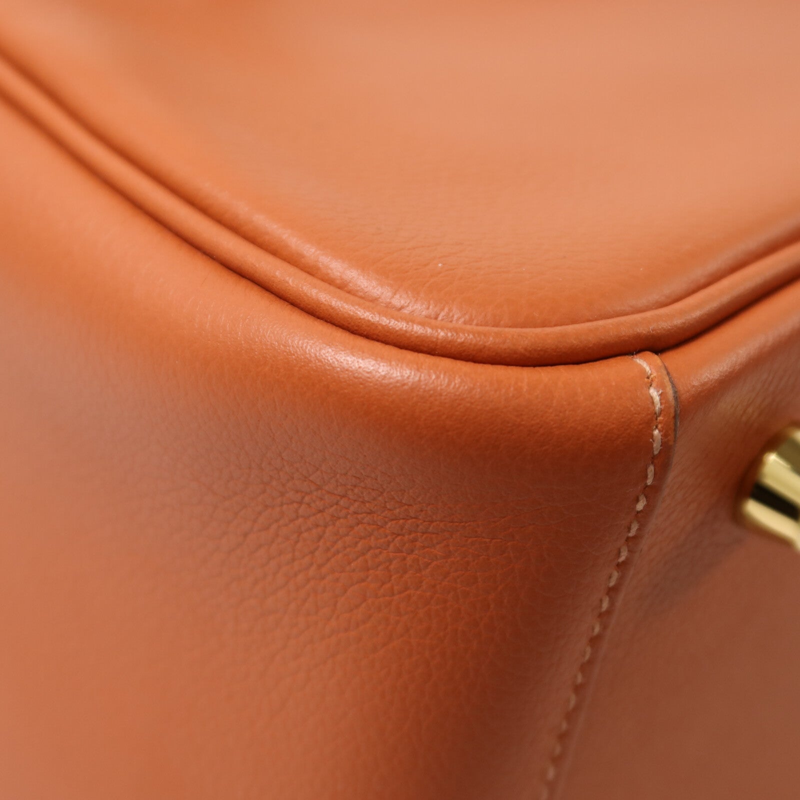 HERMES Evercolor皮革Lindy 26金扣手挽肩背兩用袋Cuivre