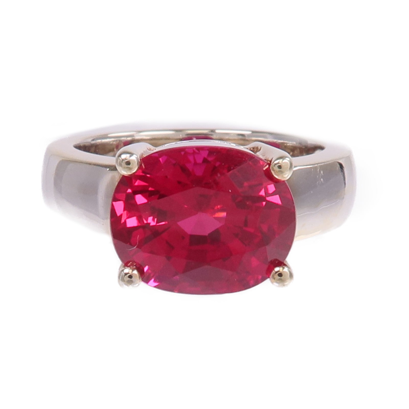 JEWELRY 【激減優惠】18K白金Color Stone Ring彩色寶石戒指US#6.75