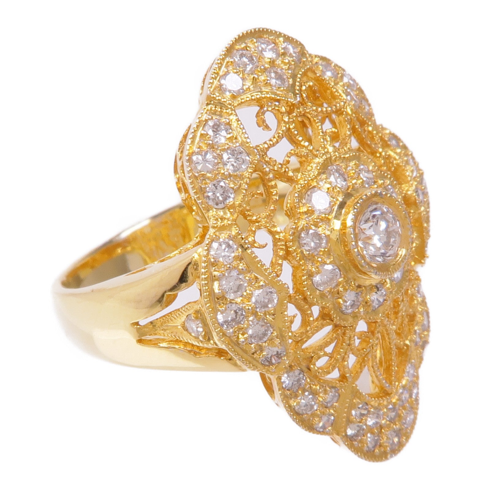 JEWELRY 18K黃金Diamond Ring鑽石戒指US#5.75