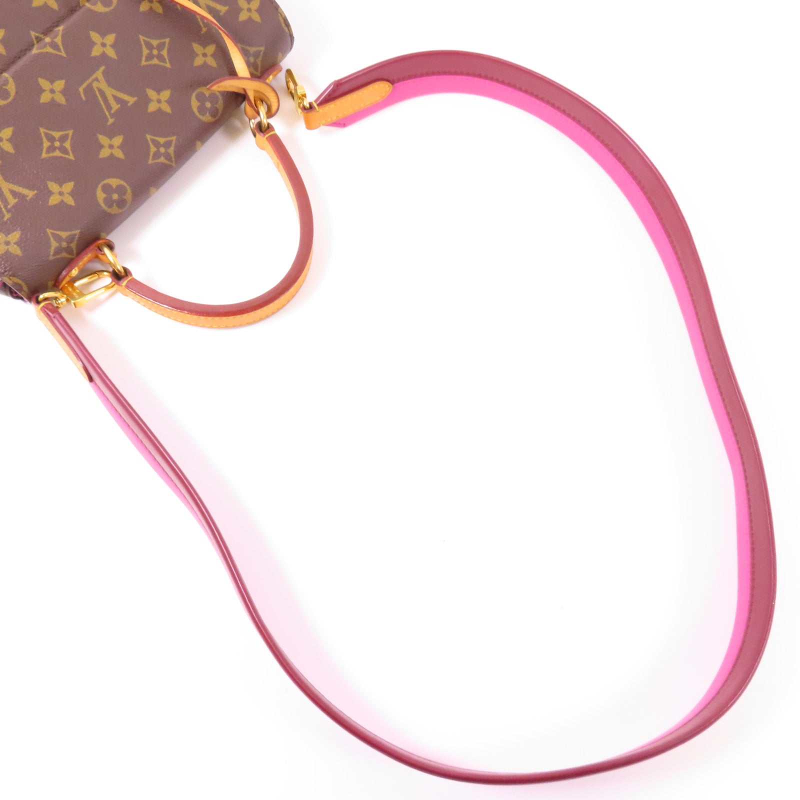 LOUIS VUITTON LV GHW Cluny BB 2 Way Shoulder Bag M42738 Monogram Brown