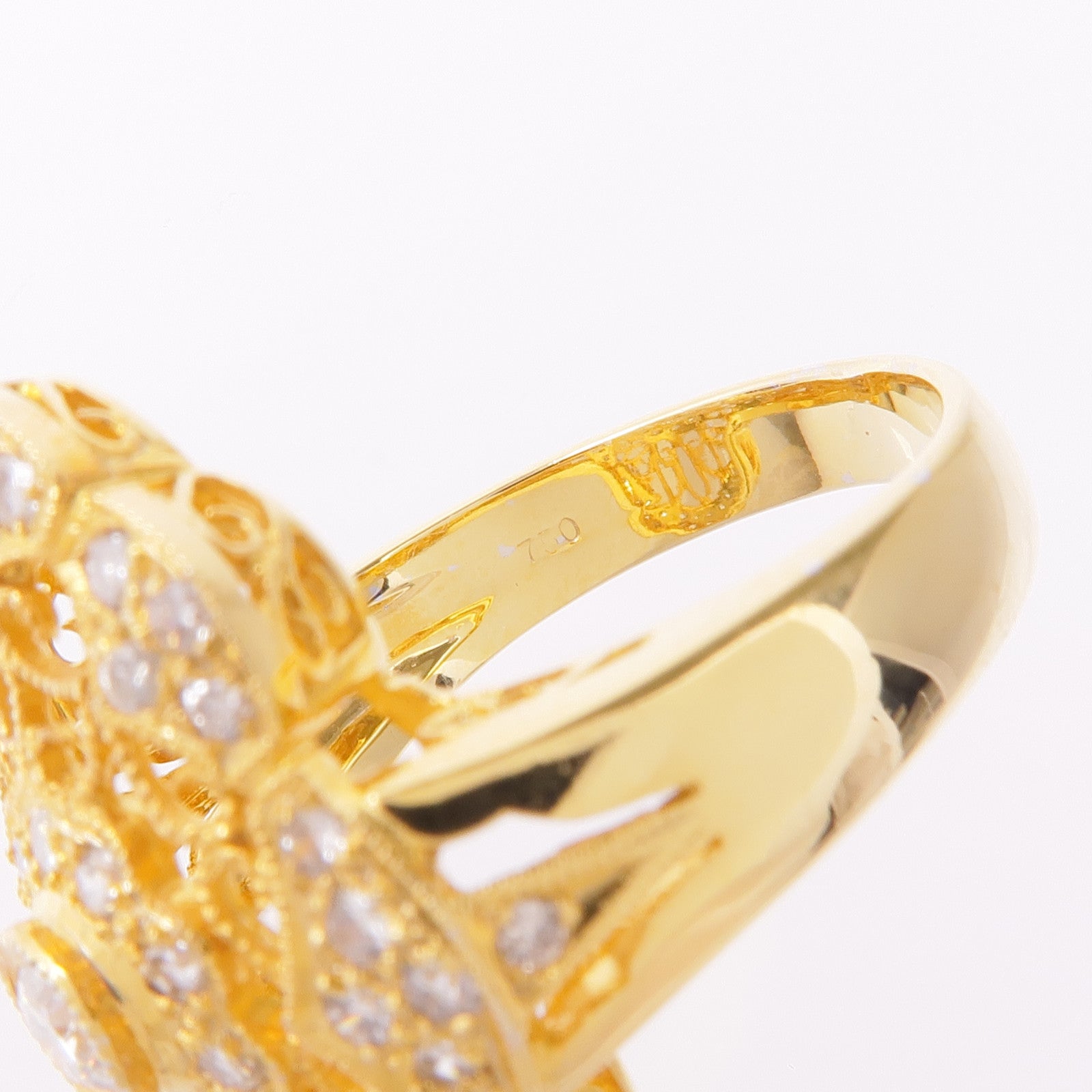 JEWELRY 【激減優惠】18K黃金Diamond Ring鑽石戒指US#5.75