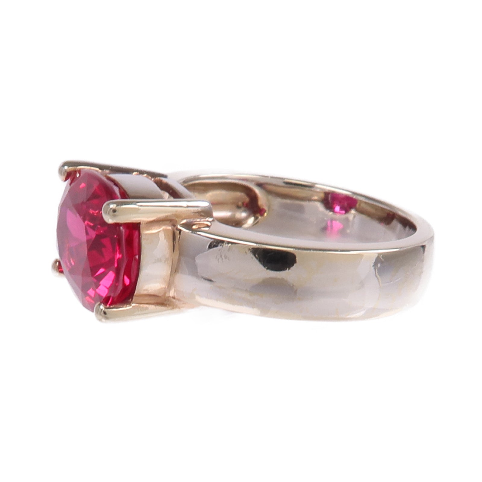 JEWELRY 【激減優惠】18K白金Color Stone Ring彩色寶石戒指US#6.75