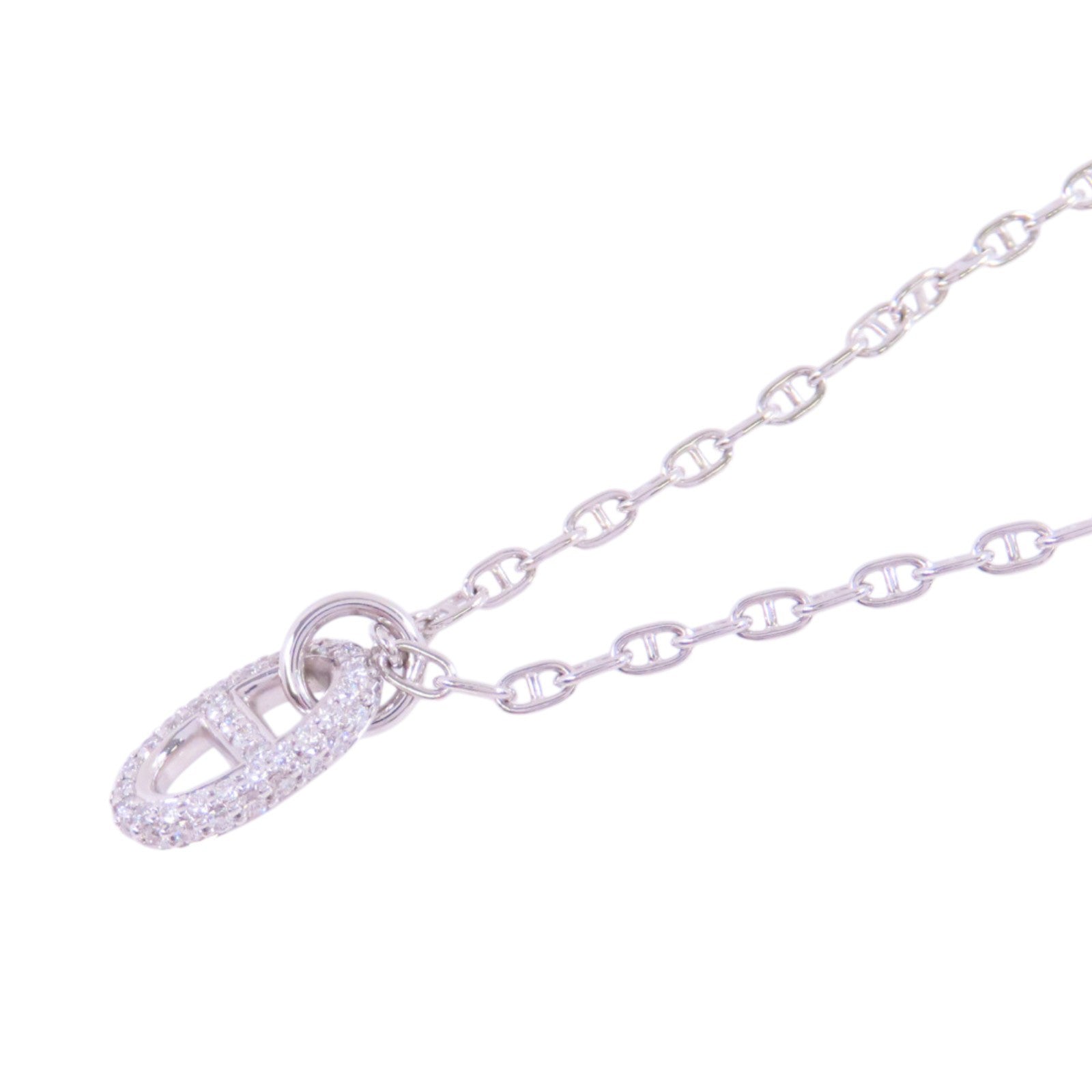 HERMES 【激減優惠】18K白金/鑽石Farandole Diamond Small Pendant Nacklace項鍊
