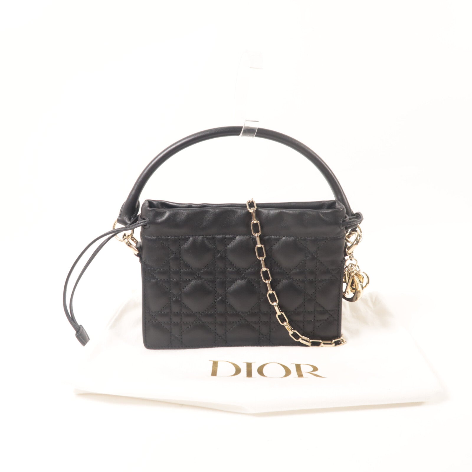 Dior 羊皮皮革Lady Dior Milly手挽肩背兩用袋