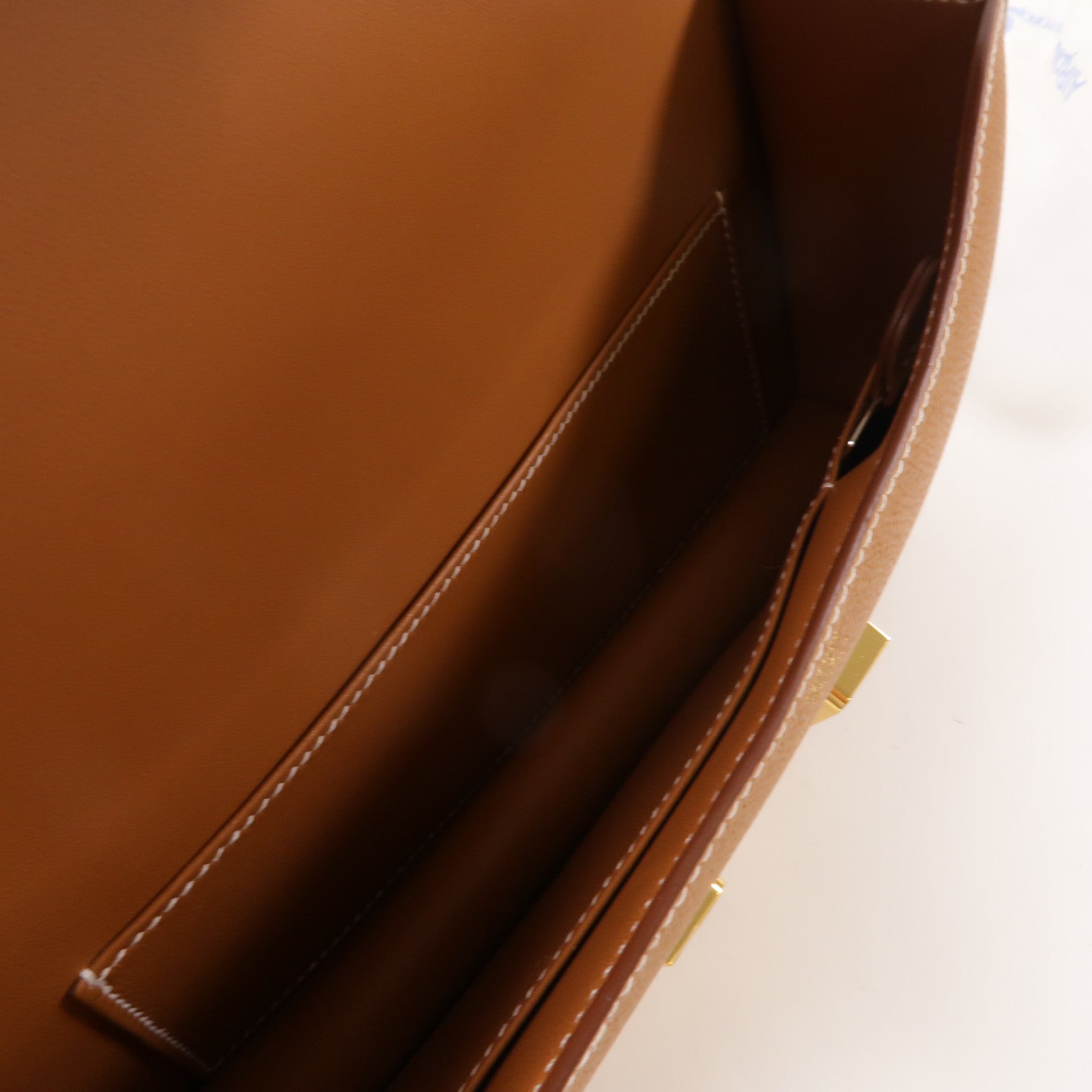 HERMES 【激減優惠】Epsom皮革Constance Elan肩背袋Gold