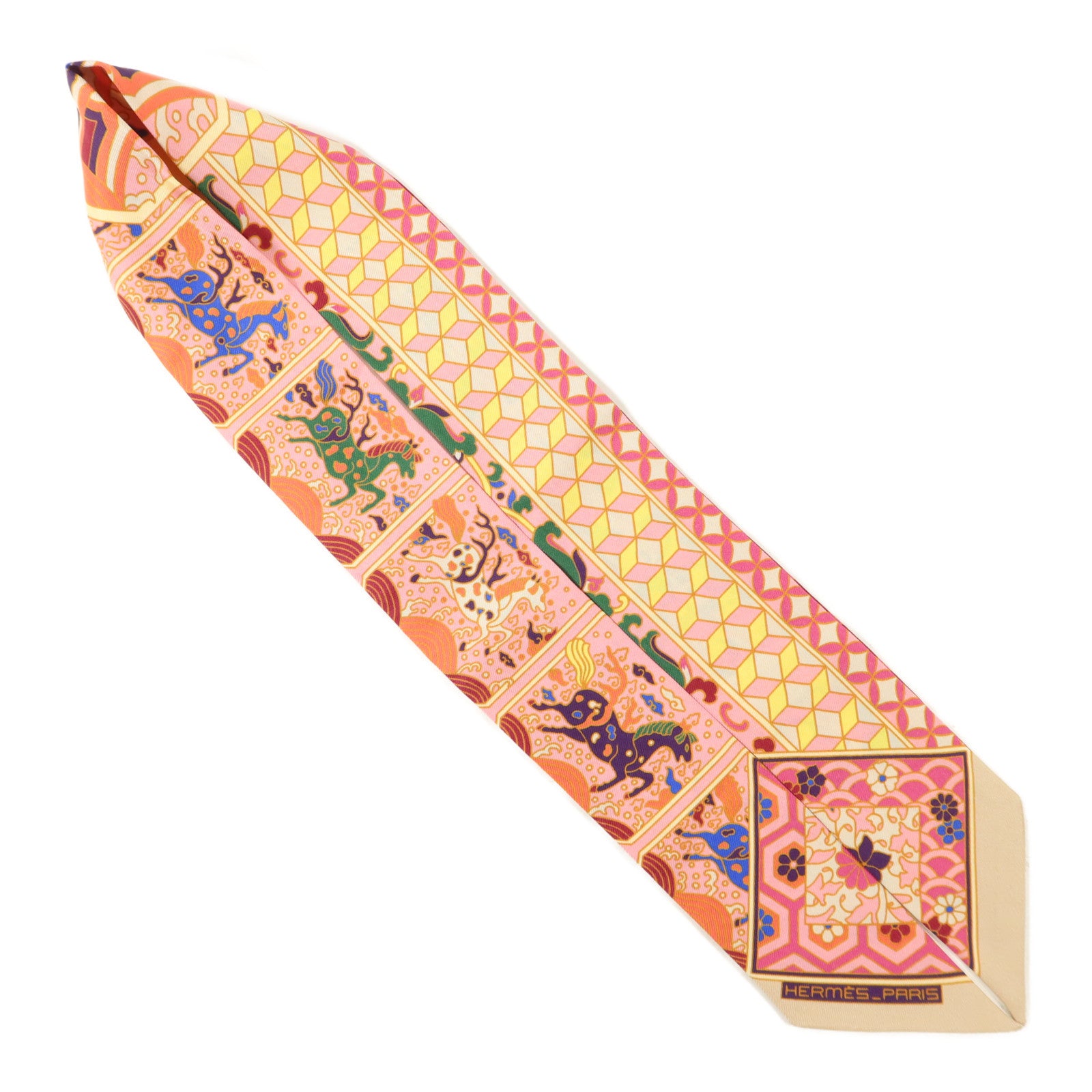 HERMES 絲質Twilly絲巾