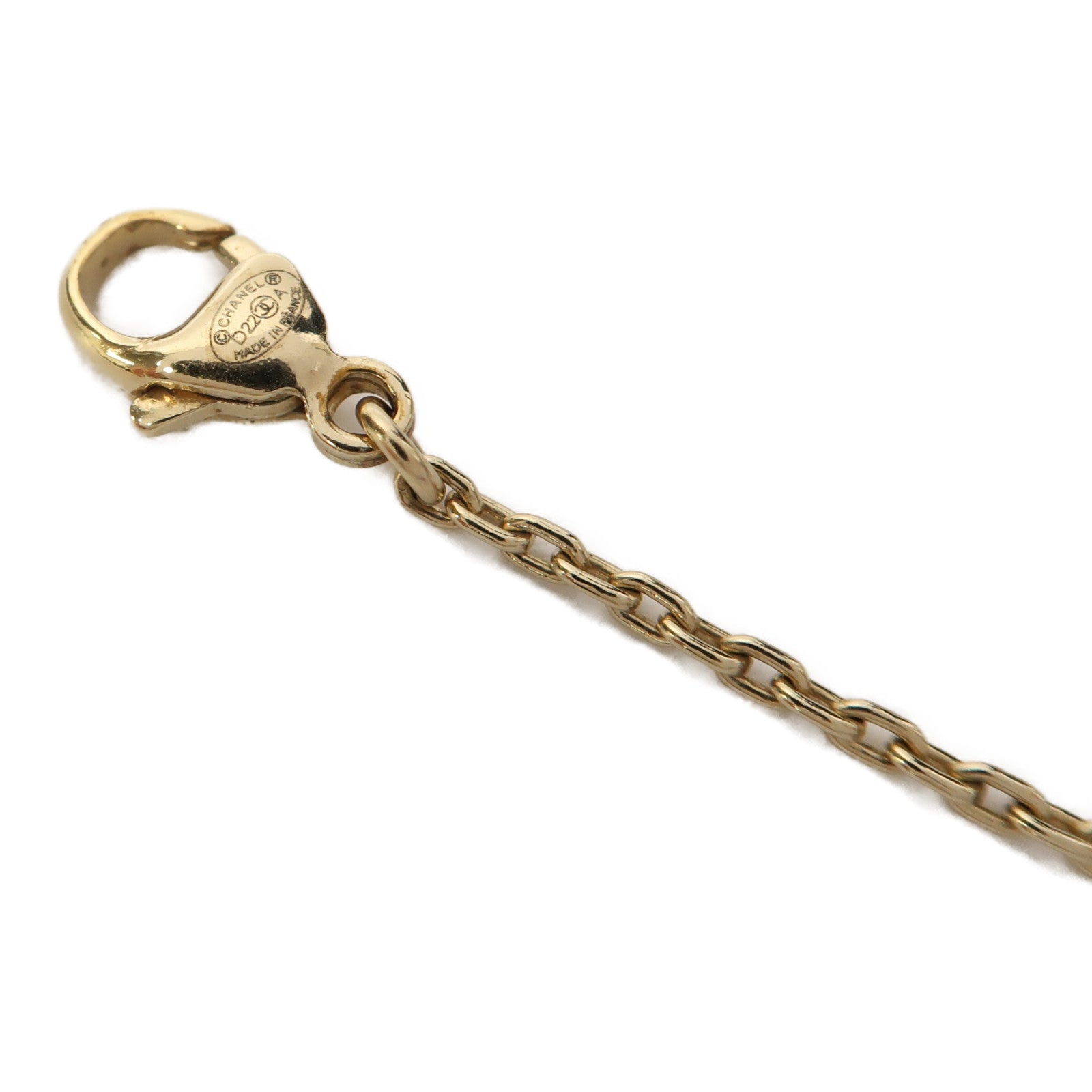 CHANEL 金屬/PVC Necklace項鍊黑色/金色