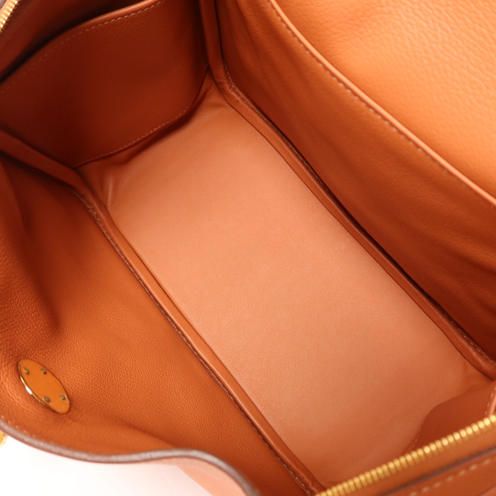 HERMES Evercolor皮革Lindy 26金扣手挽肩背兩用袋Cuivre