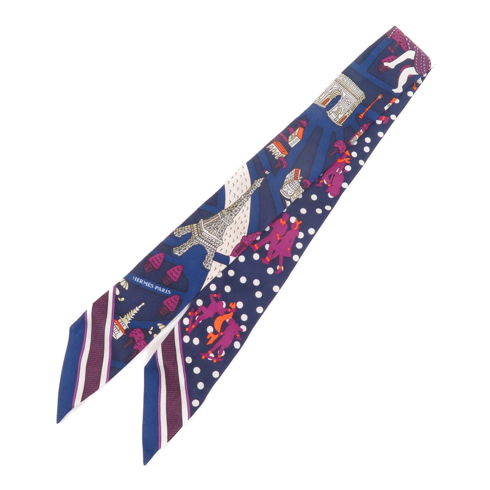 HERMES 絲質Twilly絲巾