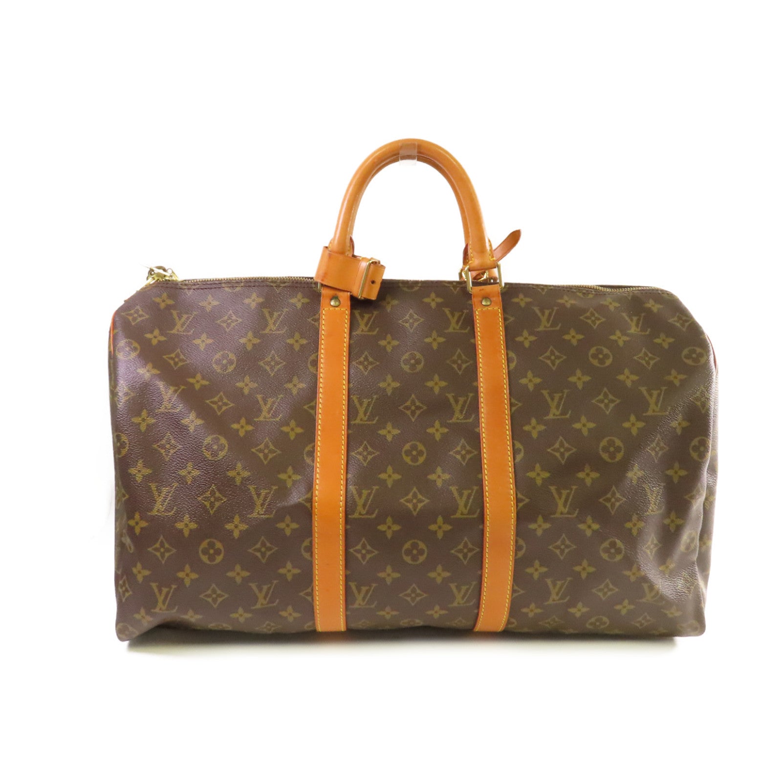 LOUIS VUITTON 【激減優惠】Monogram Keepall 50 Boston Bag金扣手挽袋啡色