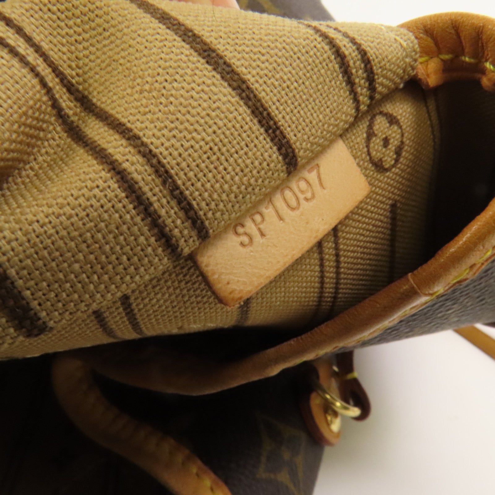 LOUIS VUITTON Monogram Neverfull MM金扣手挽袋