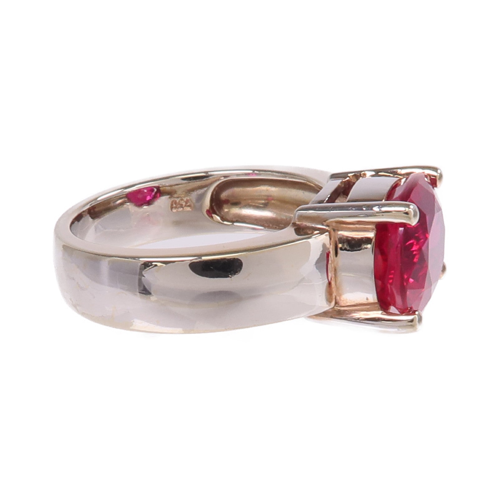 JEWELRY 【激減優惠】18K白金Color Stone Ring彩色寶石戒指US#6.75