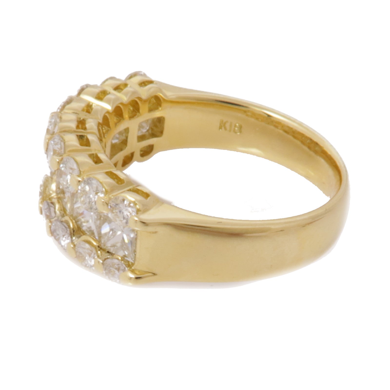 JEWELRY 【激減優惠】18K黃金Diamond Ring鑽石戒指US#5.5