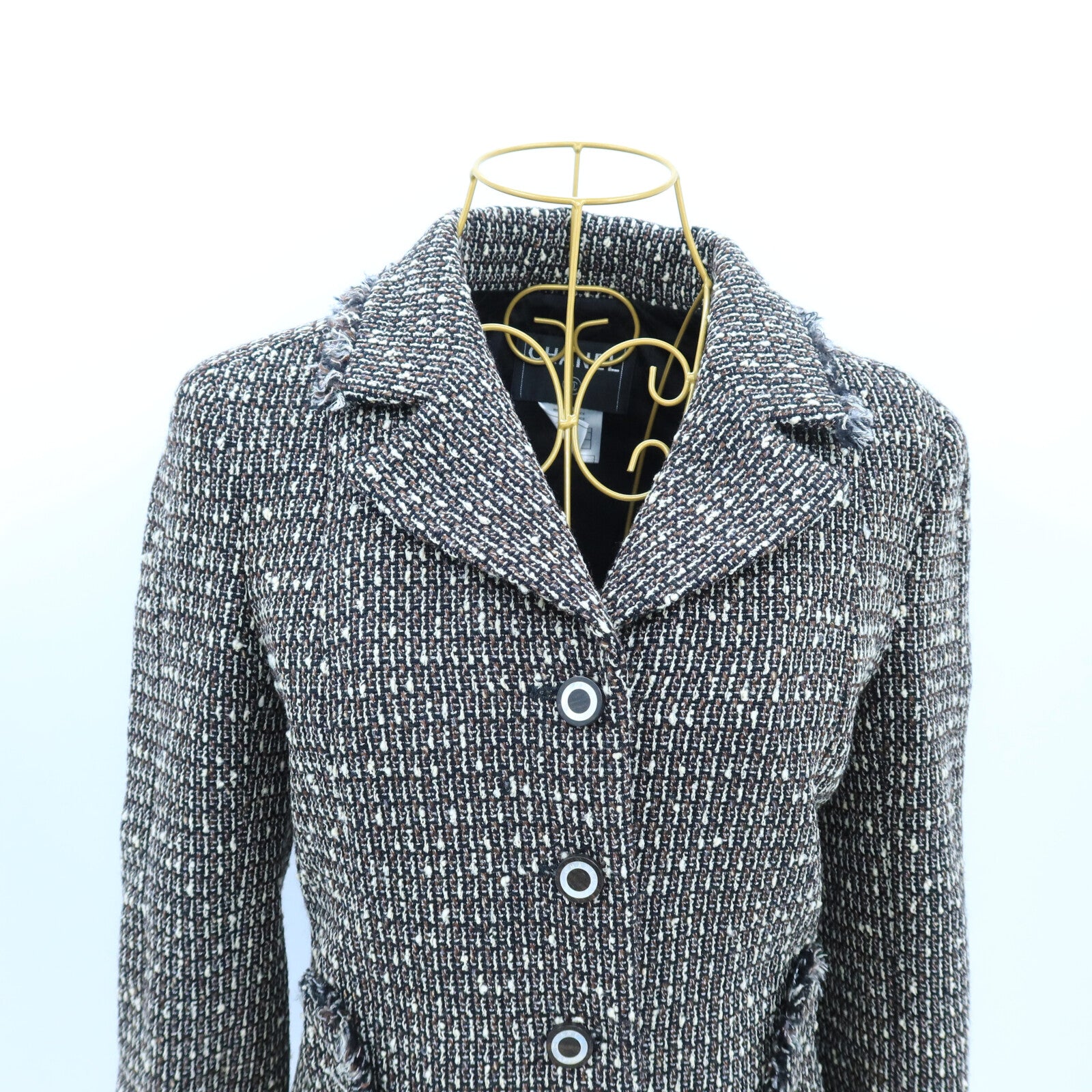 CHANEL Wool/Nylon Long-Sleeve Jacket外套