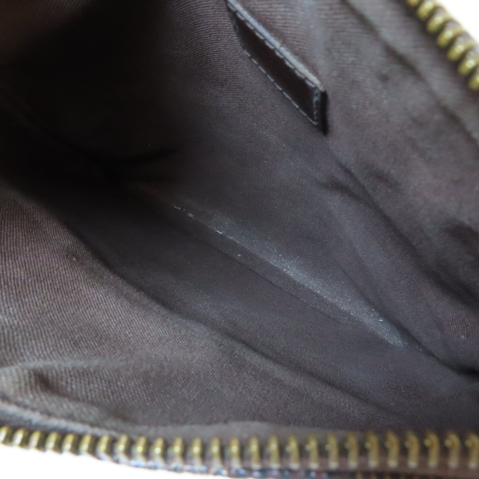 LOUIS VUITTON Damier Melville金扣肩背袋啡色