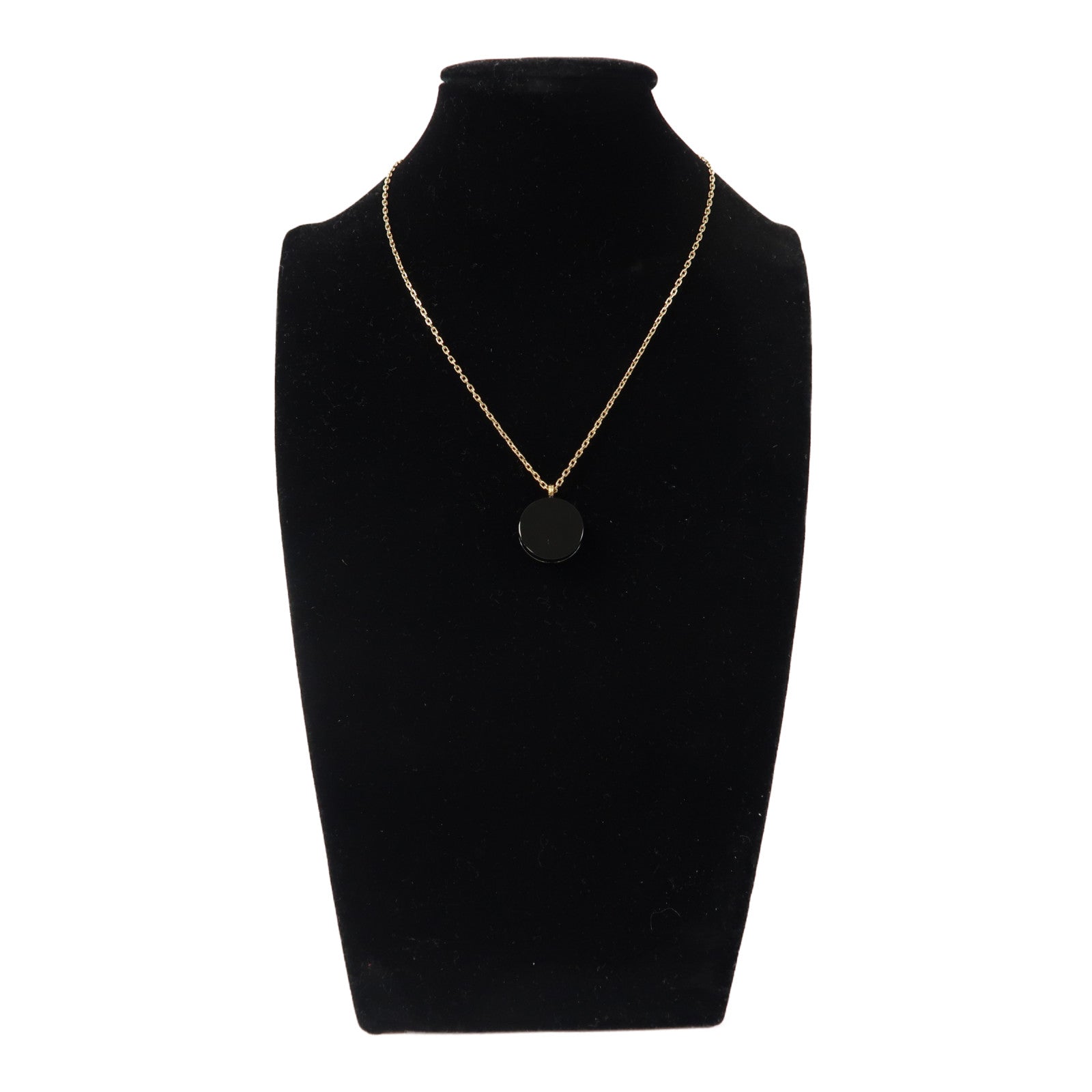 CHANEL 金屬/PVC Necklace項鍊黑色/金色