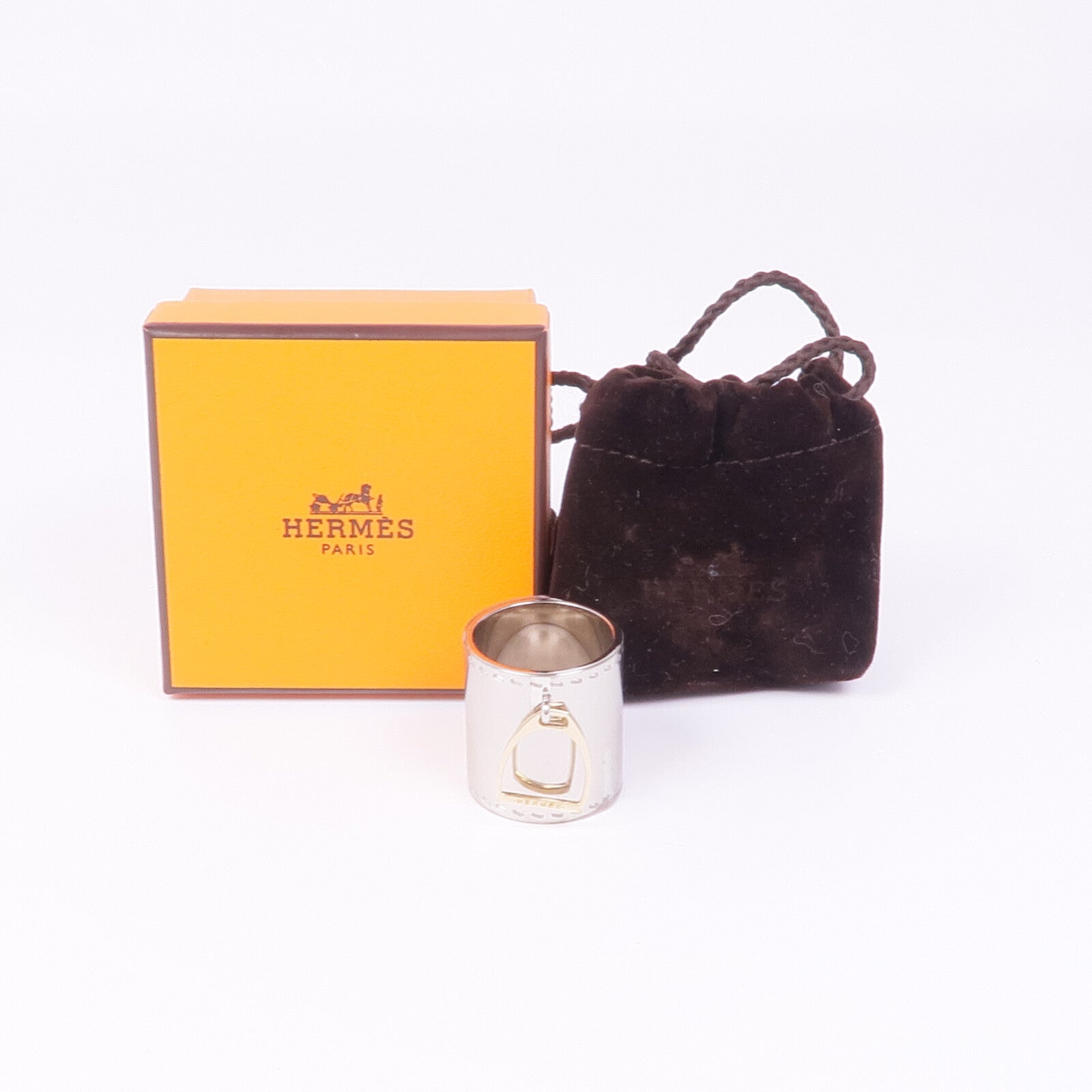 HERMES 金屬Scarf Ring絲巾扣