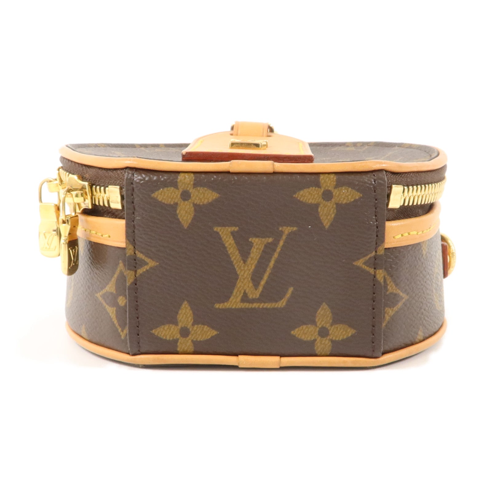 LOUIS VUITTON Monogram Mini Boite Chapeau金扣手挽肩背兩用袋