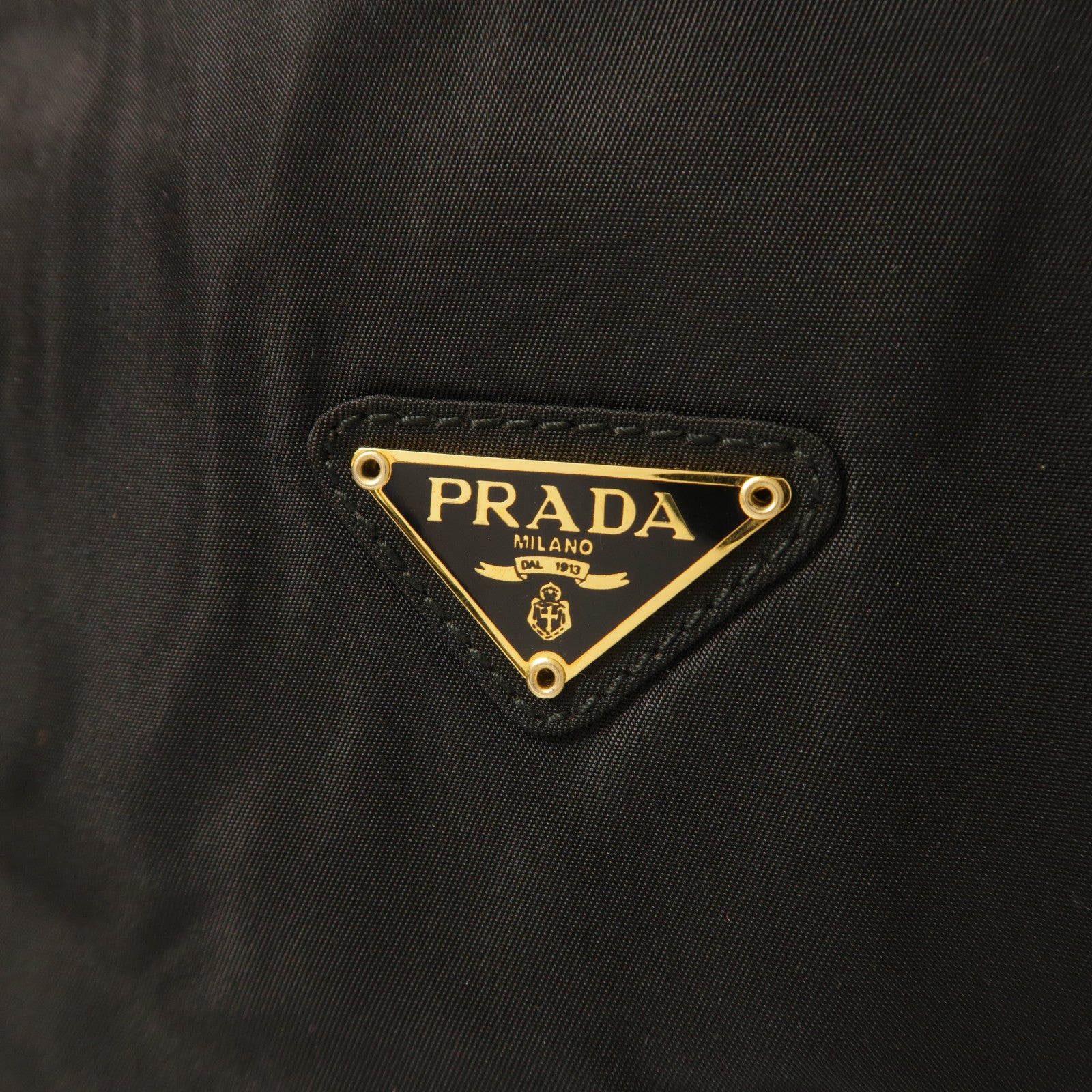 PRADA 尼龍Tote Bag金扣鏈帶肩背袋