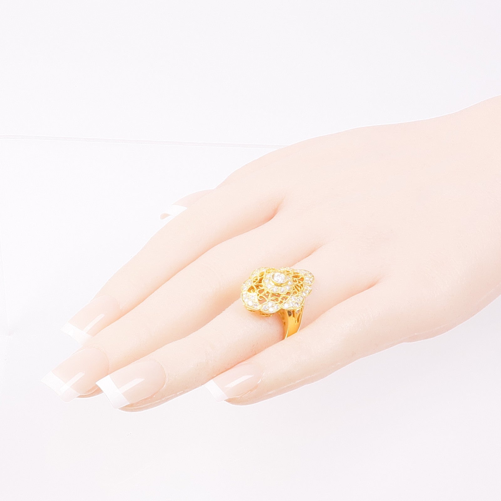 JEWELRY 【激減優惠】18K黃金Diamond Ring鑽石戒指US#5.75