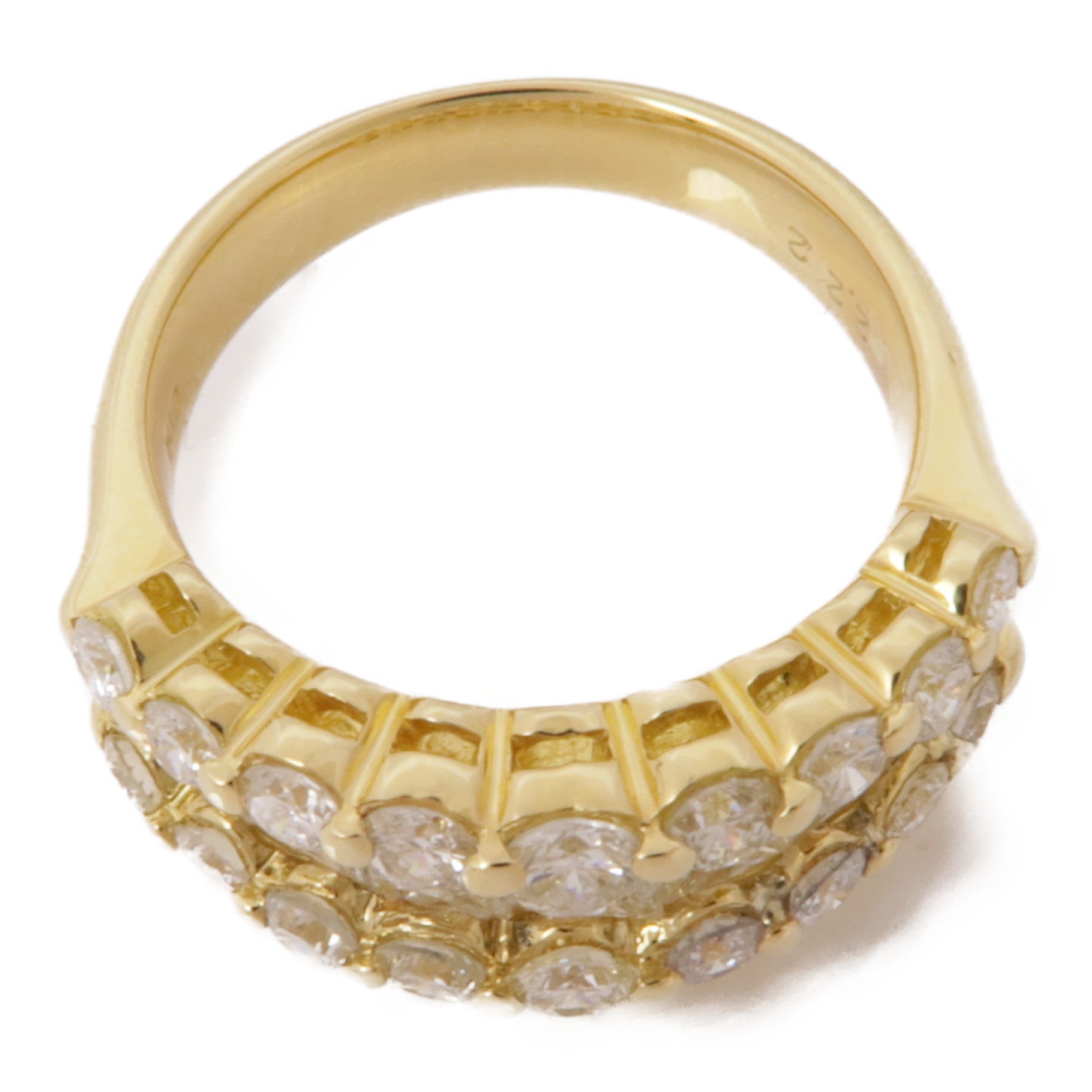 JEWELRY 【激減優惠】18K黃金Diamond Ring鑽石戒指US#5.5